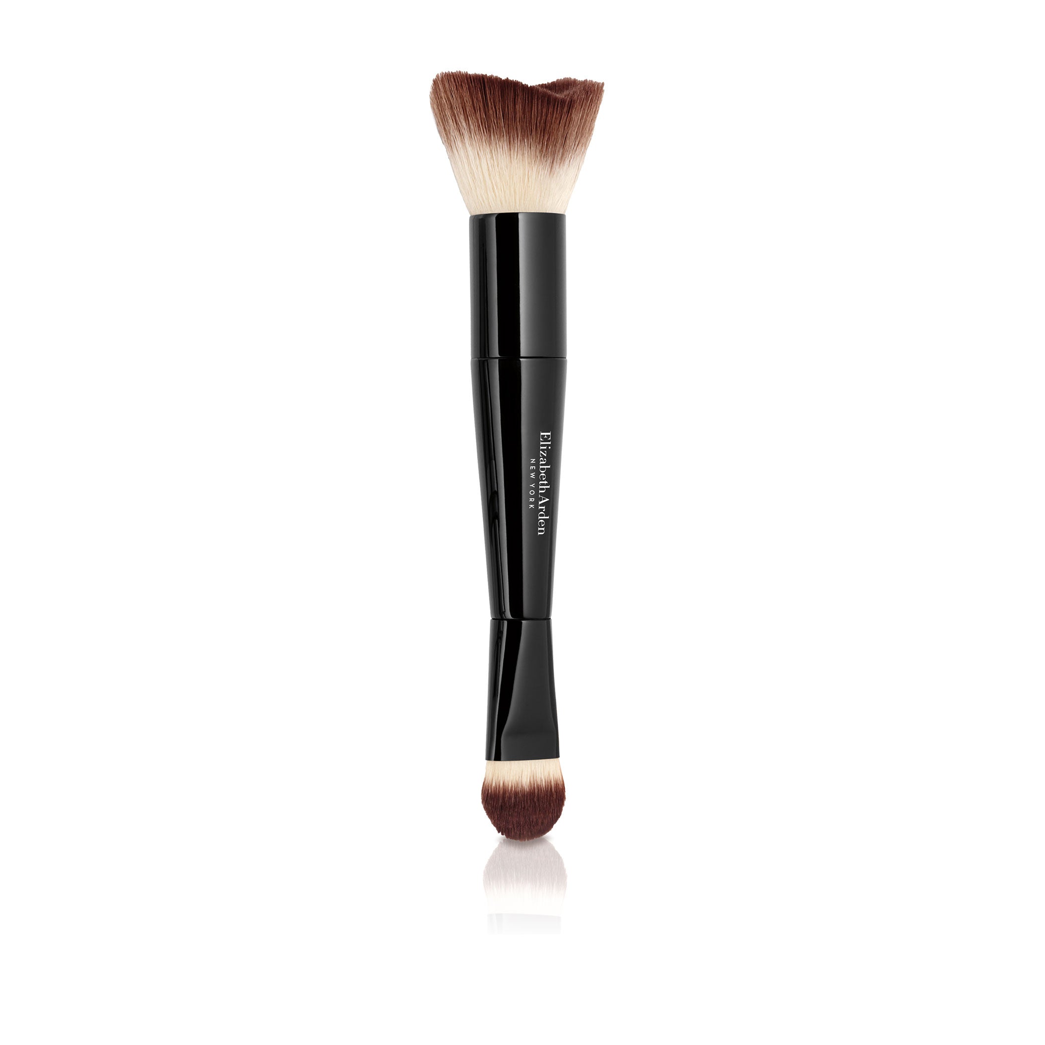 Dual-Ended Foundation Brush - Professional Makeup Brush for Liquid & Powder Foundation - Perfect for Everyday Makeup & On-The-Go Touch Ups