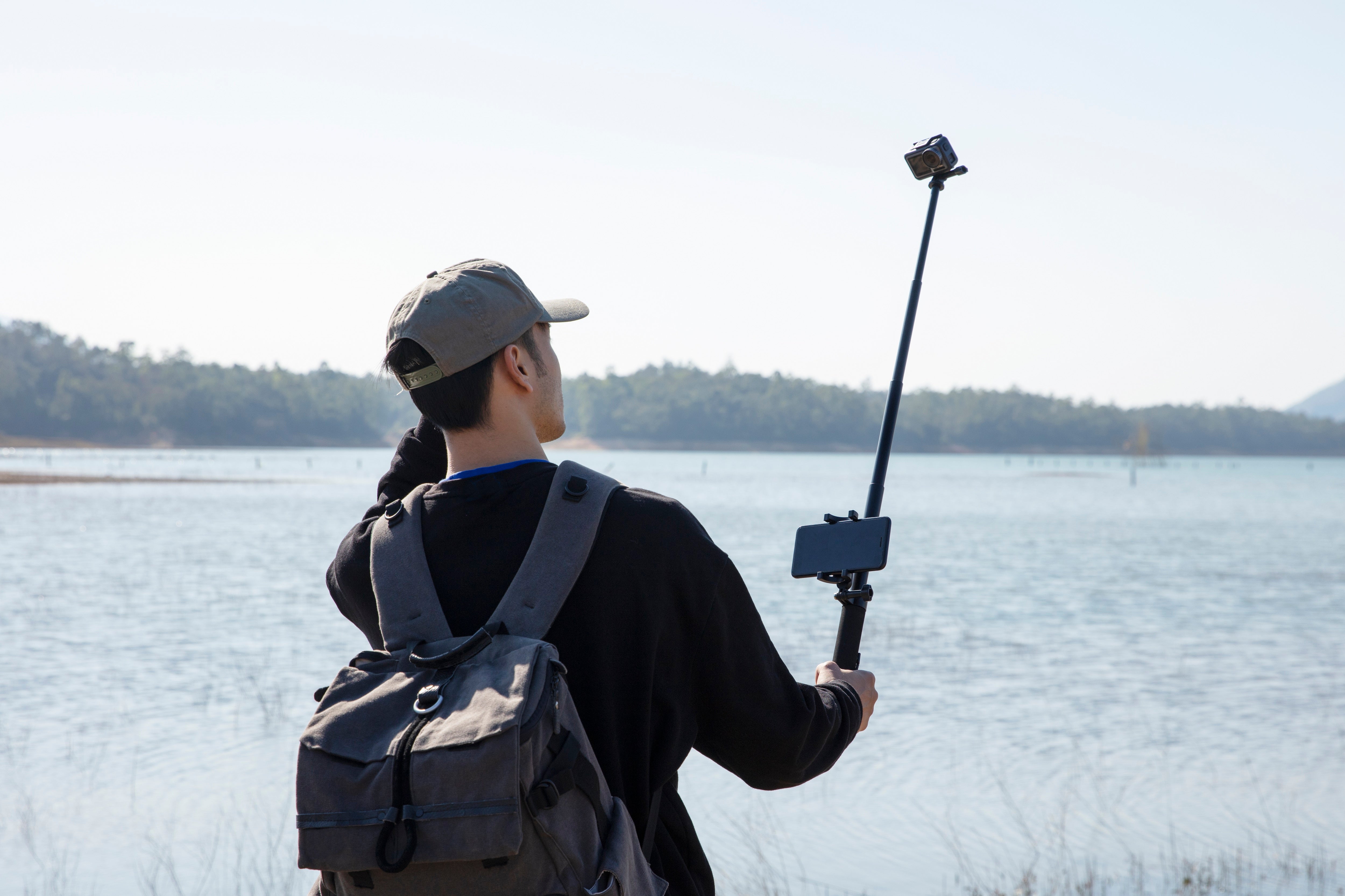 Osmo Action Part14 Extension Rod - 3-in-1 Selfie Stick Monopod Tripod for DJI Osmo Action Camera | Perfect for Vlogging, Travel & Outdoor Adventures