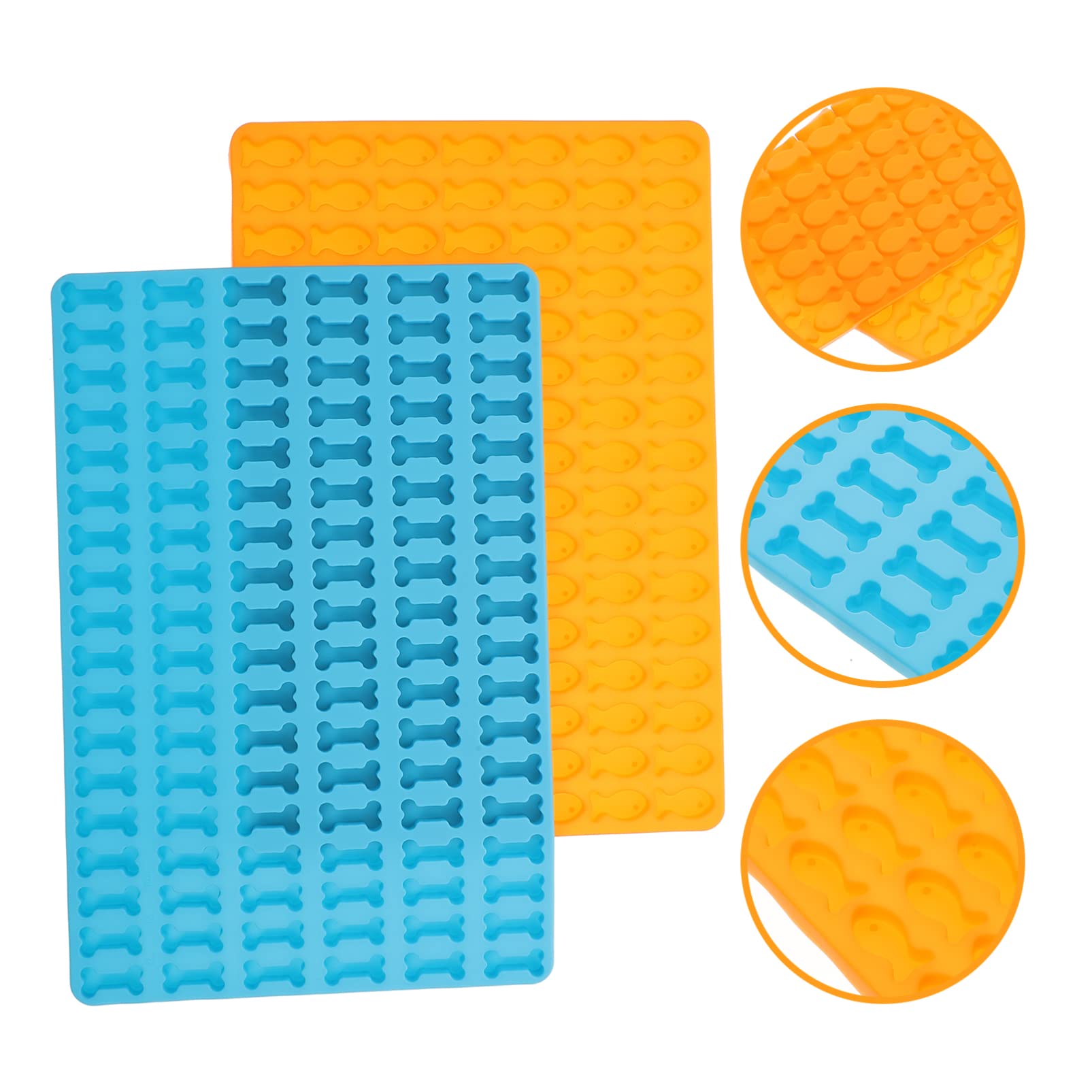 Hemoton 2-Piece Silicone Dog Paw Mold Set for Chocolate, Jelly Candy, Ice Cubes, and Baking - Perfect for DIY Dog Treats, Party Snacks, and Homemade Desserts