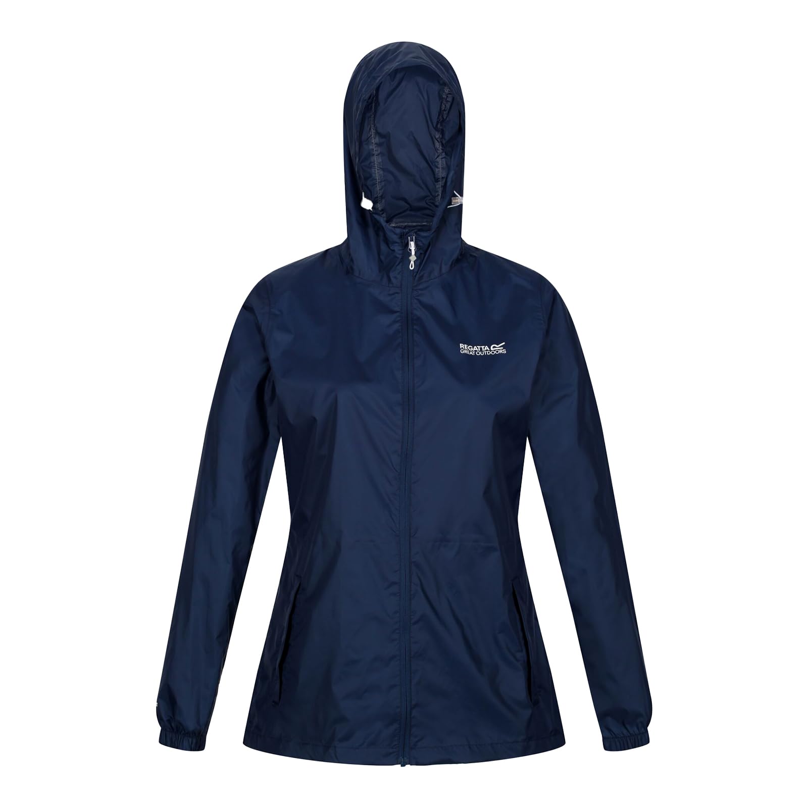 Waterproof Women's Jacket Pack-It AW21 XL Navy Blue - Lightweight Raincoat for Hiking, Travel & Outdoor Activities