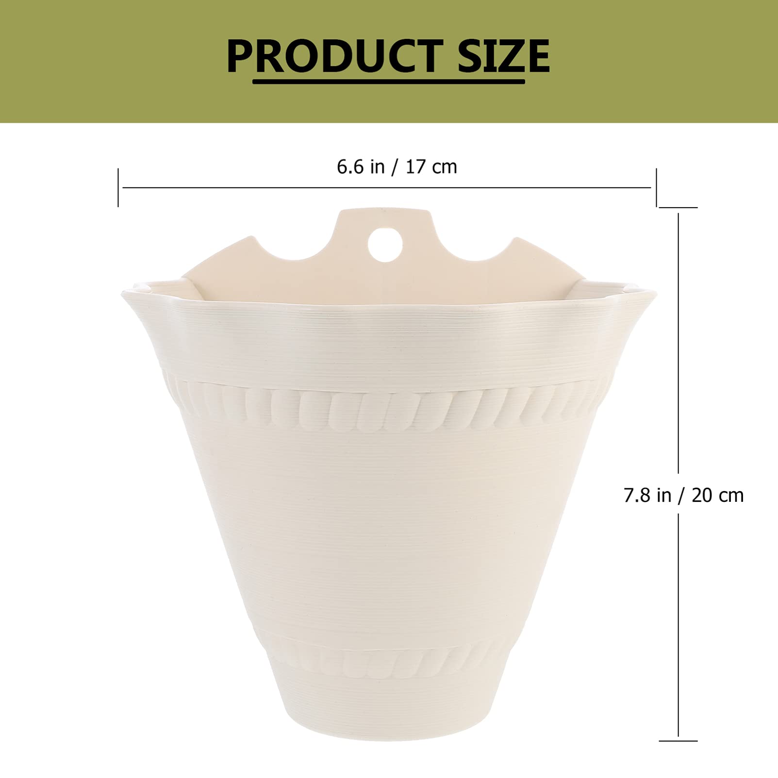 Rustic Wall Hanging Flower Pot - Small Indoor/Outdoor Planter for Plants, Orchids & Succulents | Balcony Decor, Wall Pocket Vase, Cylinder Container for Home & Garden Decor