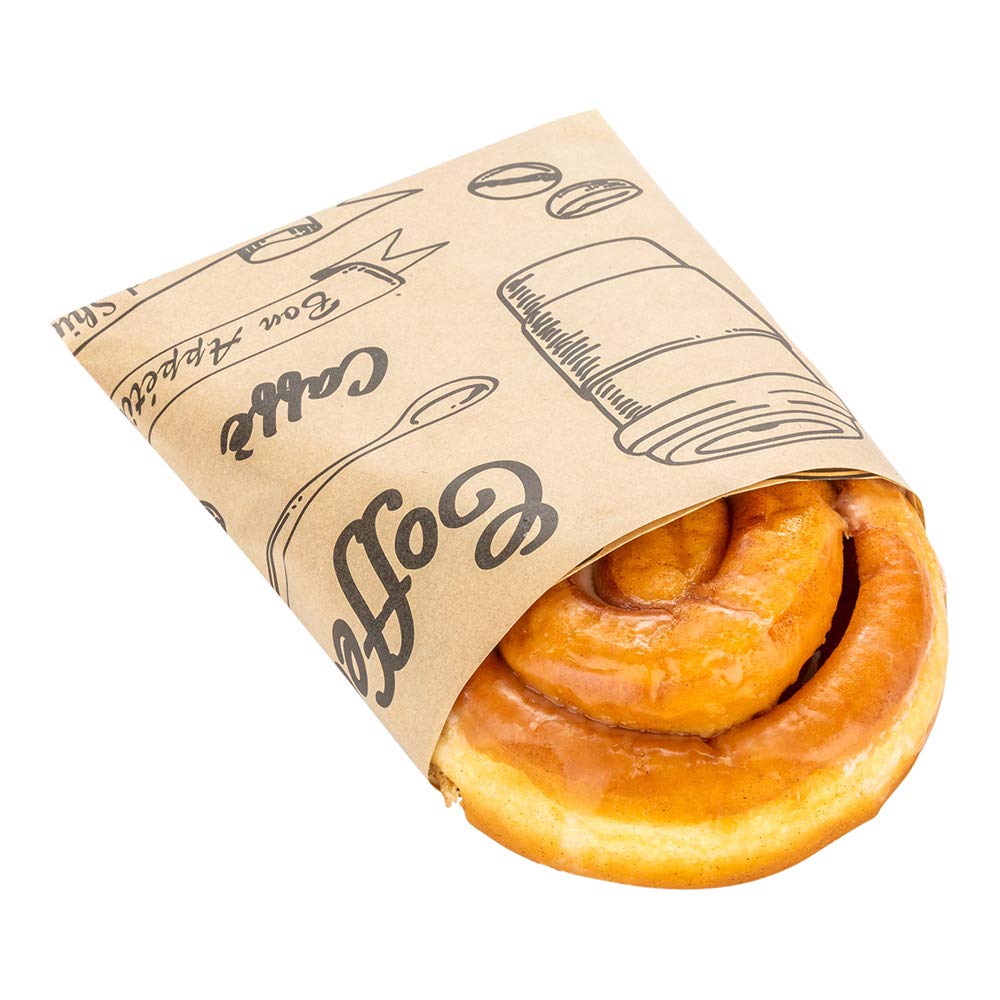 500-Pack 12x12 Inch Greaseproof & Microwavable Kraft Pastry Sheets - Durable Sandwich Wrapping Papers for Bakeries, Restaurants & Coffee Shops | Perfect for Food Basket Liners, Takeout Packaging & Pastry Display