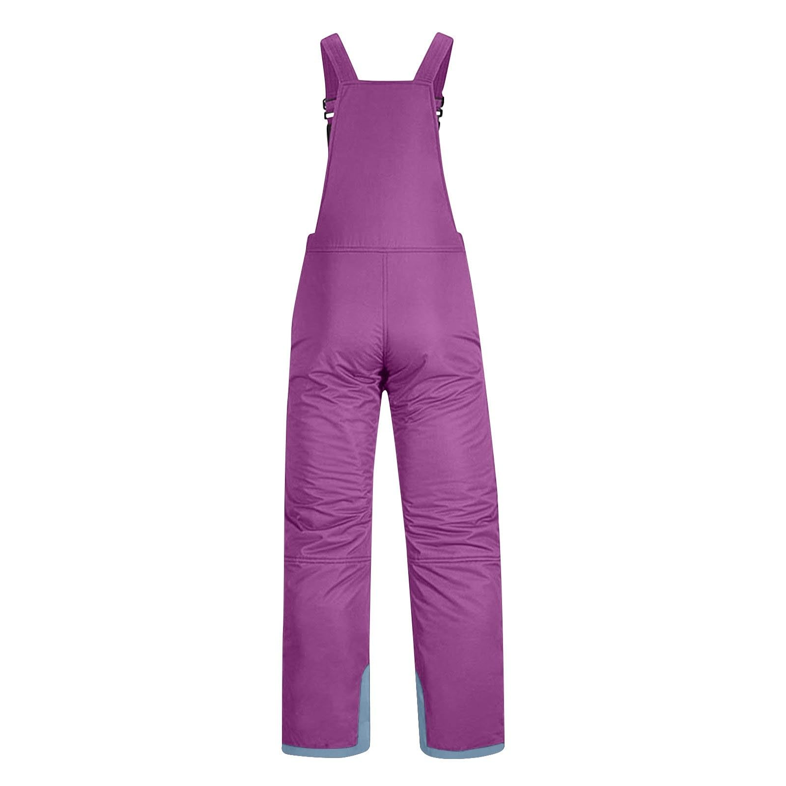 YRAETENM Women's Insulated Waterproof Snow Bibs - Winter Ski & Snowboard Pants with Adjustable Fit, Windproof Overalls for Outdoor Activities | Perfect for Skiing, Snowboarding & Cold Weather Adventures