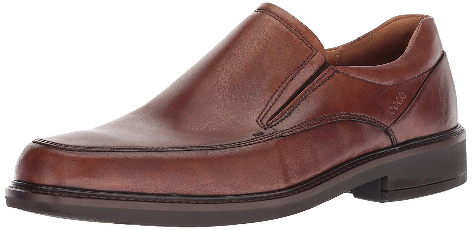 Ecco Men's Holton Apron Toe Slip-On Loafers - Comfortable Casual Shoes for Work, Office & Everyday Wear