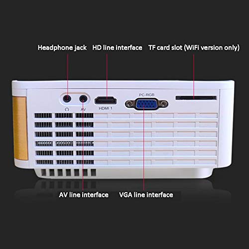 XIAOYUE WiFi HD Portable Projector - 1080p Home Theater Projector with Built-in Speaker & 12000 LED Brightness for Movies, Gaming & Office Presentations | Perfect for Home, Office & Outdoor Movie Nights