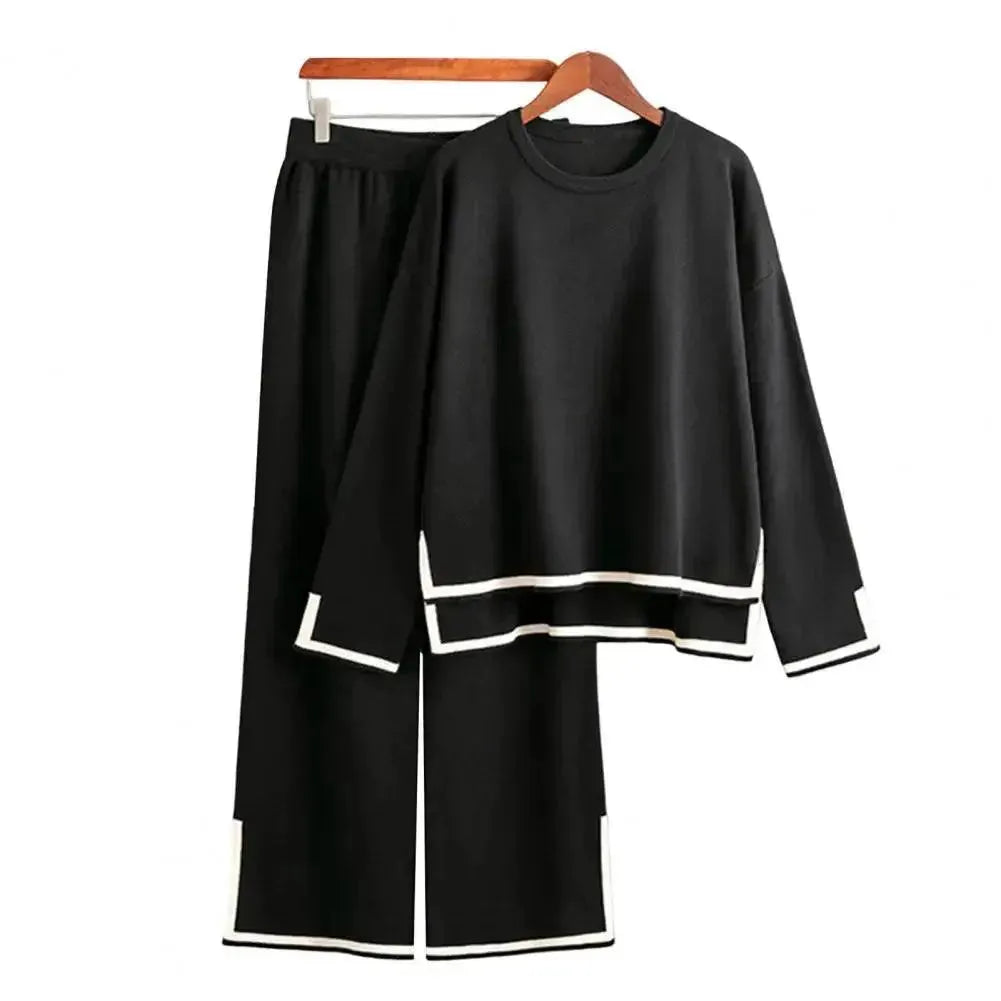 Women's Colorblock Lounge Two Piece Set - Soft & Comfortable Loungewear for Relaxing at Home, Yoga, or Travel