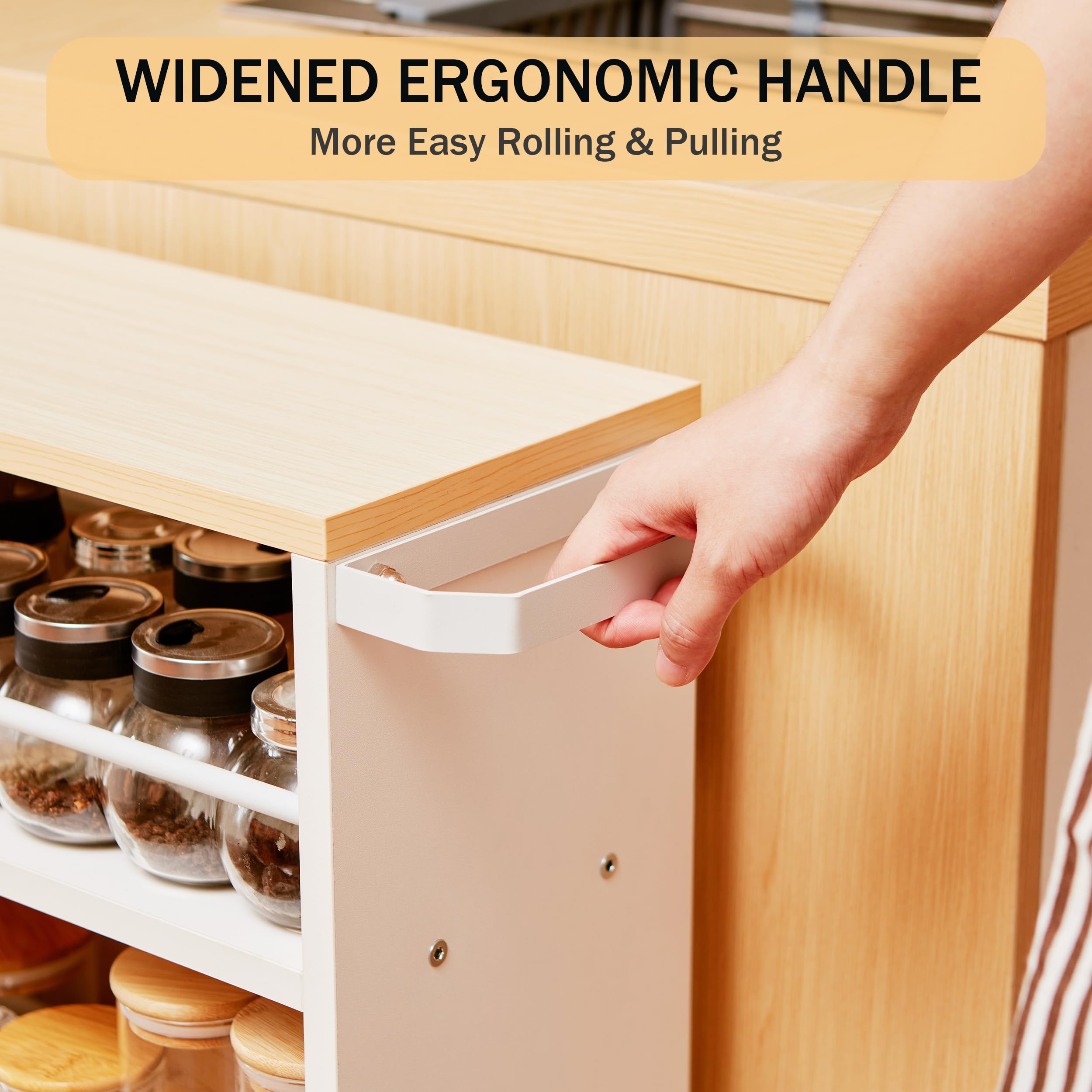 PrimeZone 4-Tier Slim Rolling Storage Cart - 18.5
