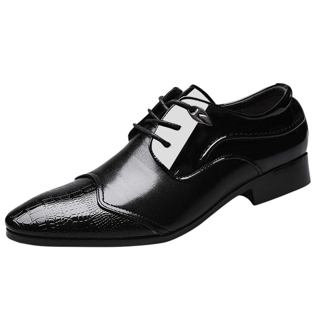 **Men's Genuine Leather Dress Shoes for Wedding & Business - Comfortable Formal Oxford Shoes for Men with Premium Laces - Perfect for Office, Ceremonies & Special Occasions**