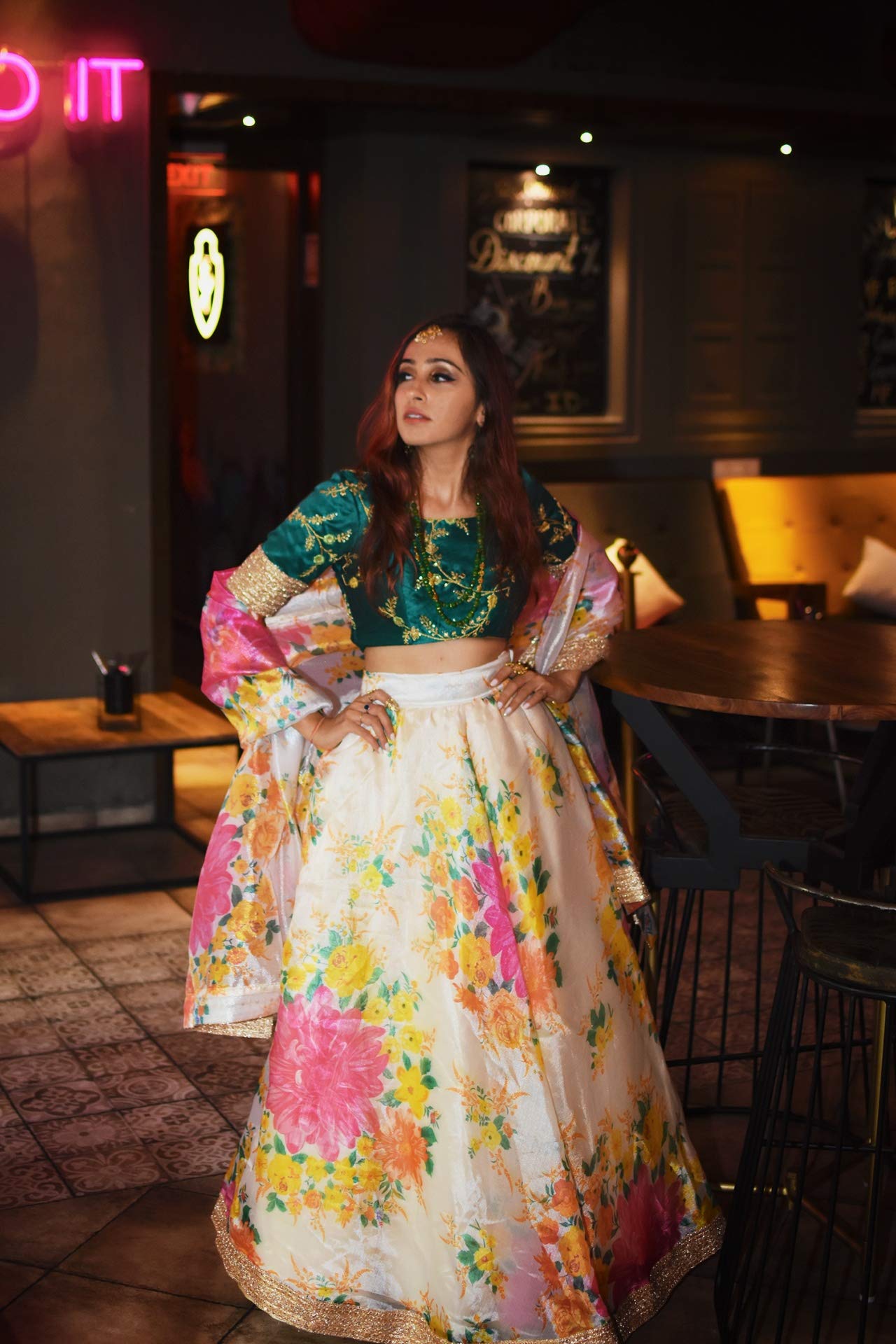 Designer Semi-Stitched Lehenga Choli for Women | Bridal Wedding & Party Wear | Elegant Indian Outfit for Weddings, Festivals & Special Occasions