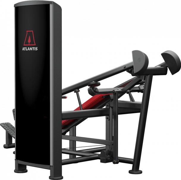 ATLANTIS Incline Converging Chest Press Machine - Professional Gym Equipment for Strength Training & Muscle Building - Perfect for Home & Commercial Gyms