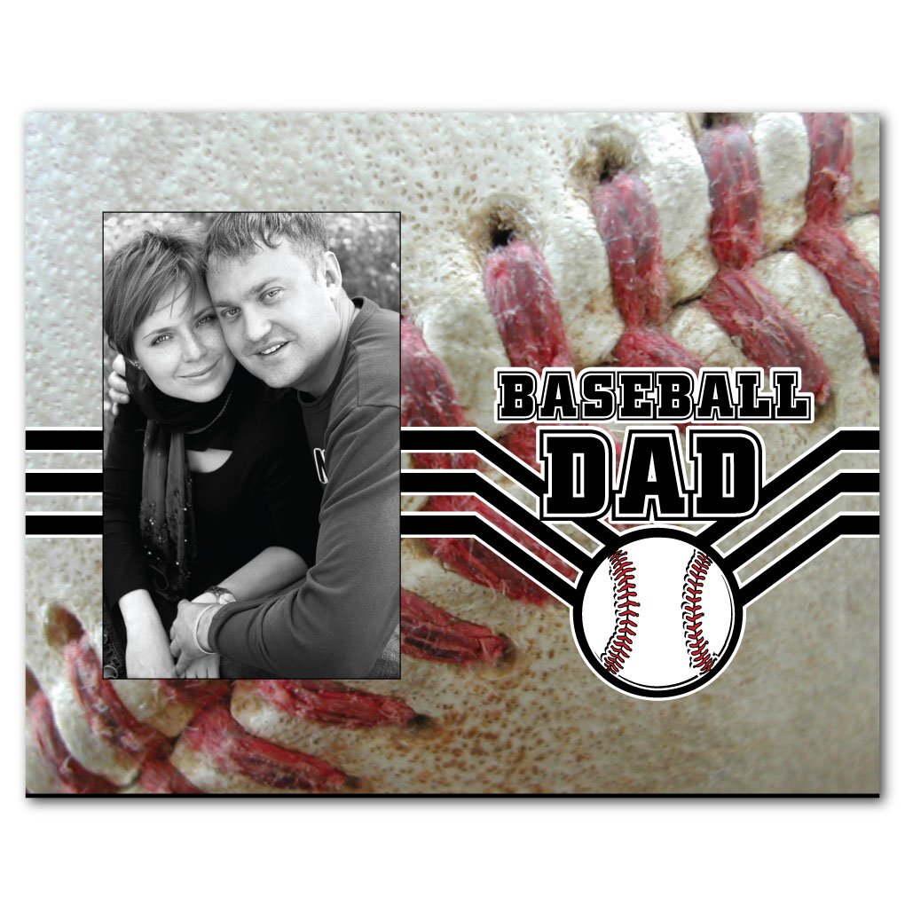 VictoryStore Baseball Dad Gift Picture Frame - 4x6 Inch Photo Holder for Father's Day, Birthday & Sports Memorabilia Display