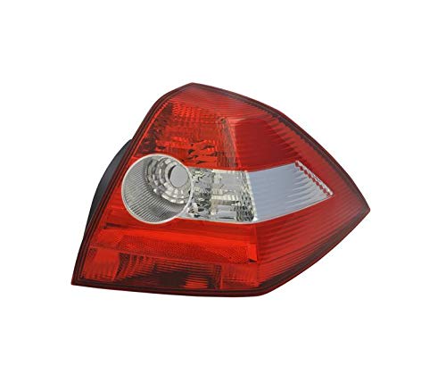 Renault Megane II Saloon Right Rear Tail Light Assembly (2002-2006) - VT1085P Passenger Side Replacement - Red & White LED Brake Light - Perfect for Night Driving & Enhanced Vehicle Safety