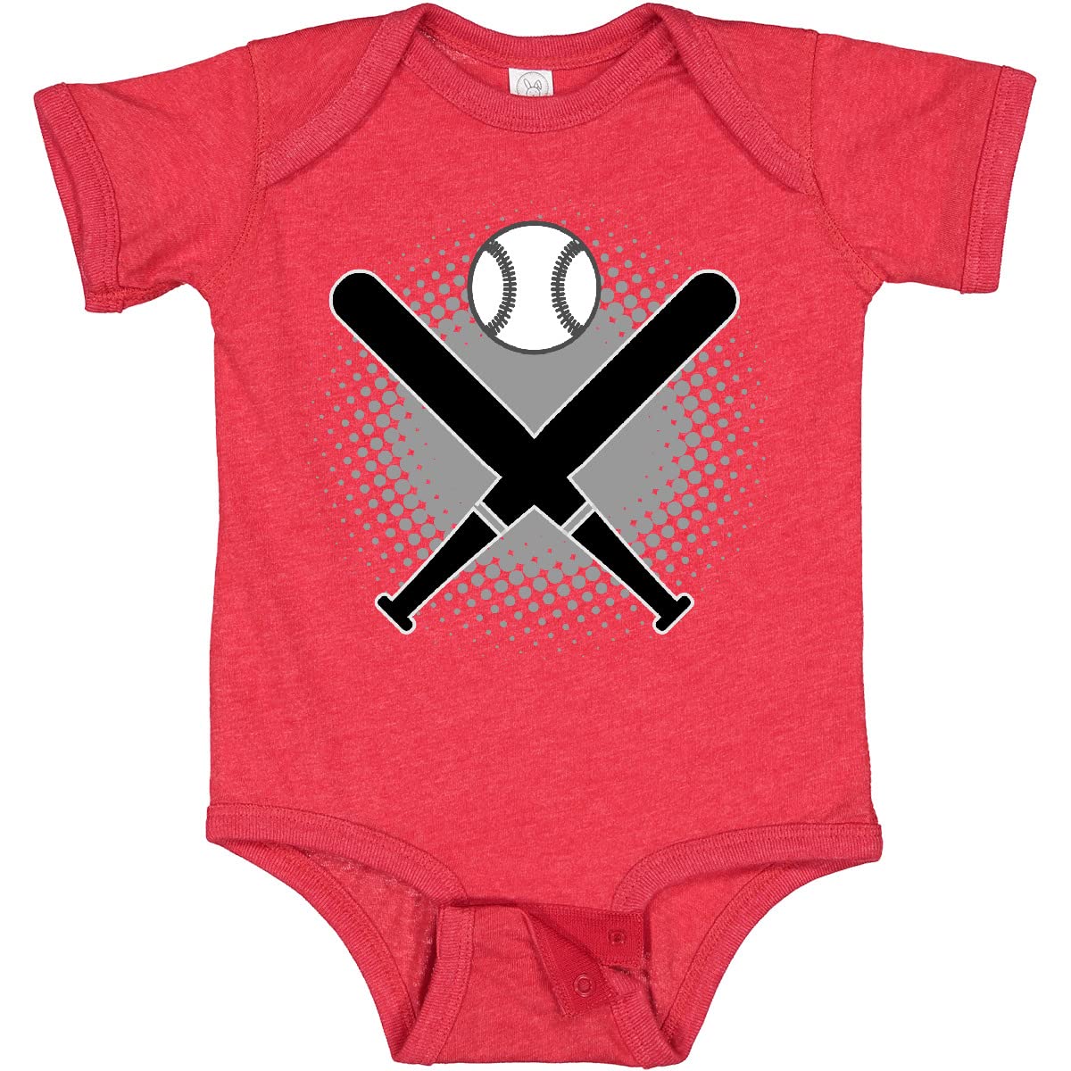 Inktastic Baseball Player Sports Fan Baby Bodysuit - Cute Infant Outfit for Baseball Games, Team Support & Fan Events