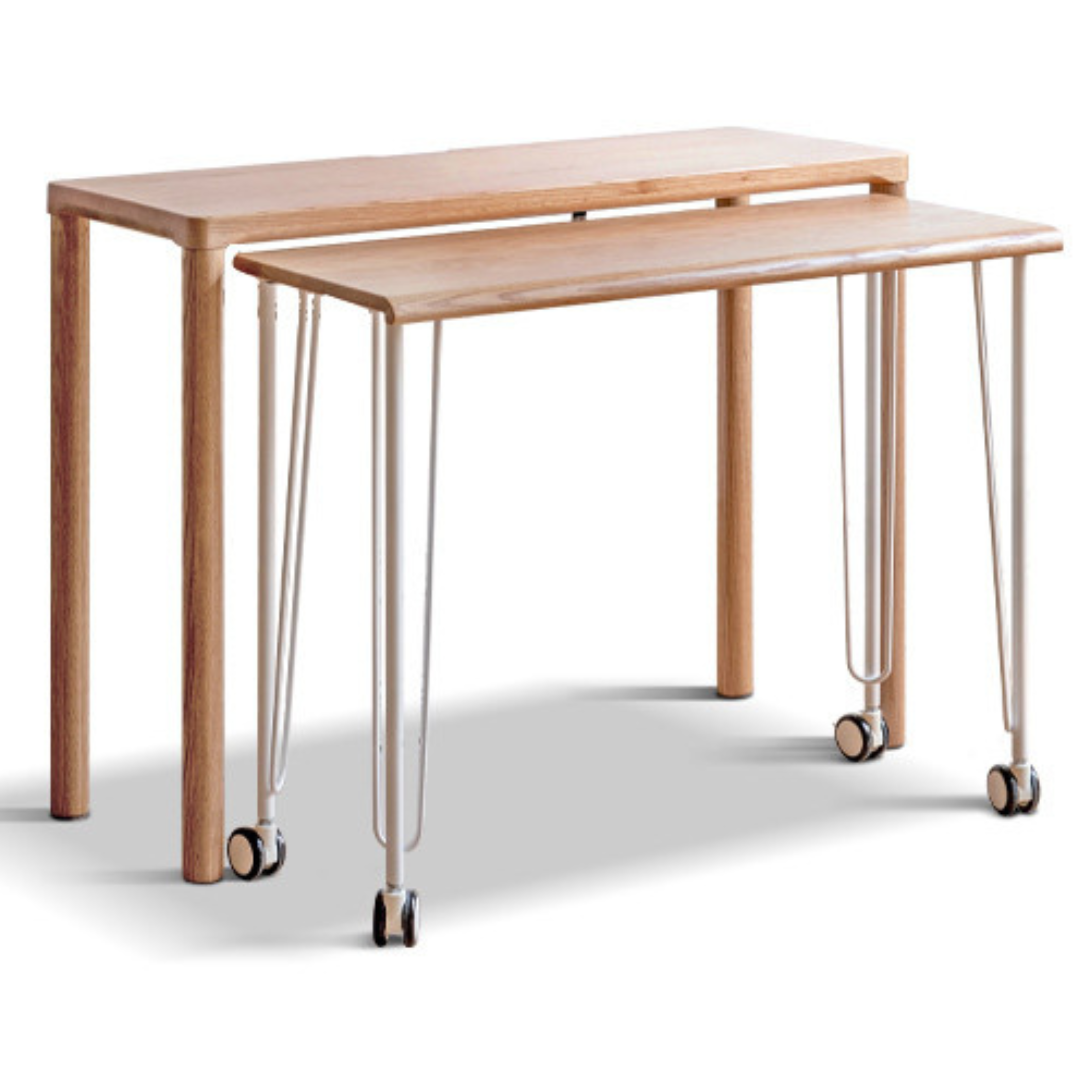 43.3x15.7x31.5 inch / 110x40x80сm / Natural Wood Color / double-layer desk without cord collection frame