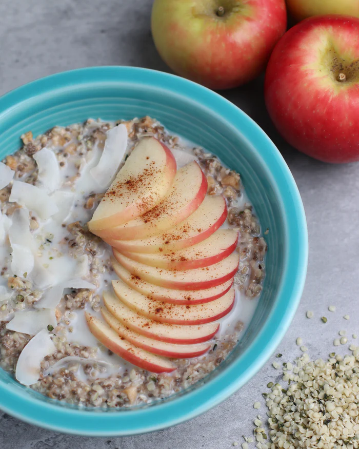 Organic Buckwheat Apple Pie Breakfast Cereal - Gluten-Free, Non-GMO, Vegan-Friendly - Perfect for Healthy Morning Meals & Quick Snacks