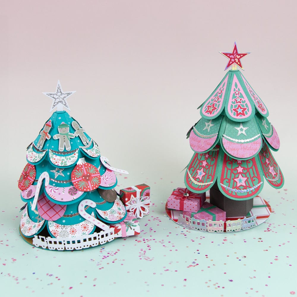 Christmas Candy Cane Papercraft Collection - DIY Holiday Scrapbooking & Card Making Supplies for Festive Home Decor & Gift Wrapping