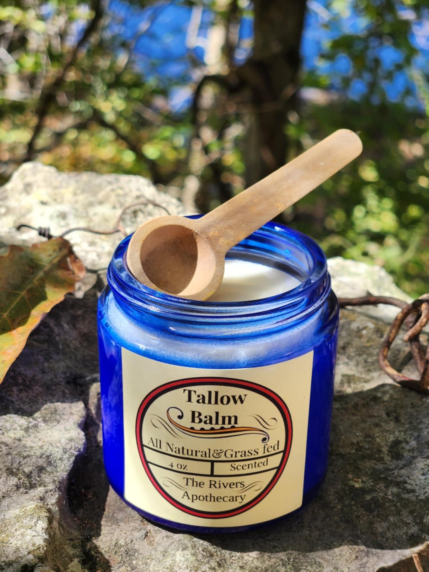Organic Tallow Balm for Dry Skin - Natural Moisturizer with Essential Oils | Hand Cream, Face & Body Lotion | Perfect for Winter Care, Eczema Relief & Daily Hydration