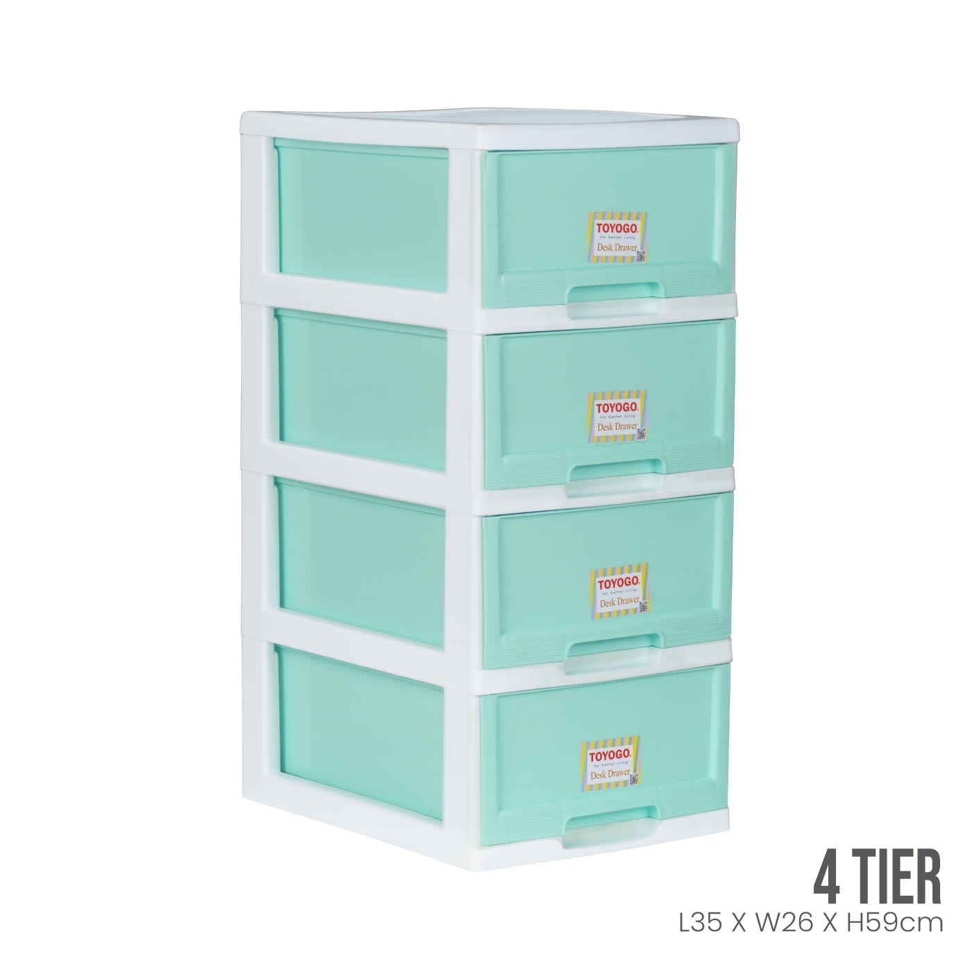 WHITE FRAME MINT DRAWER (542-4WF-MNT)