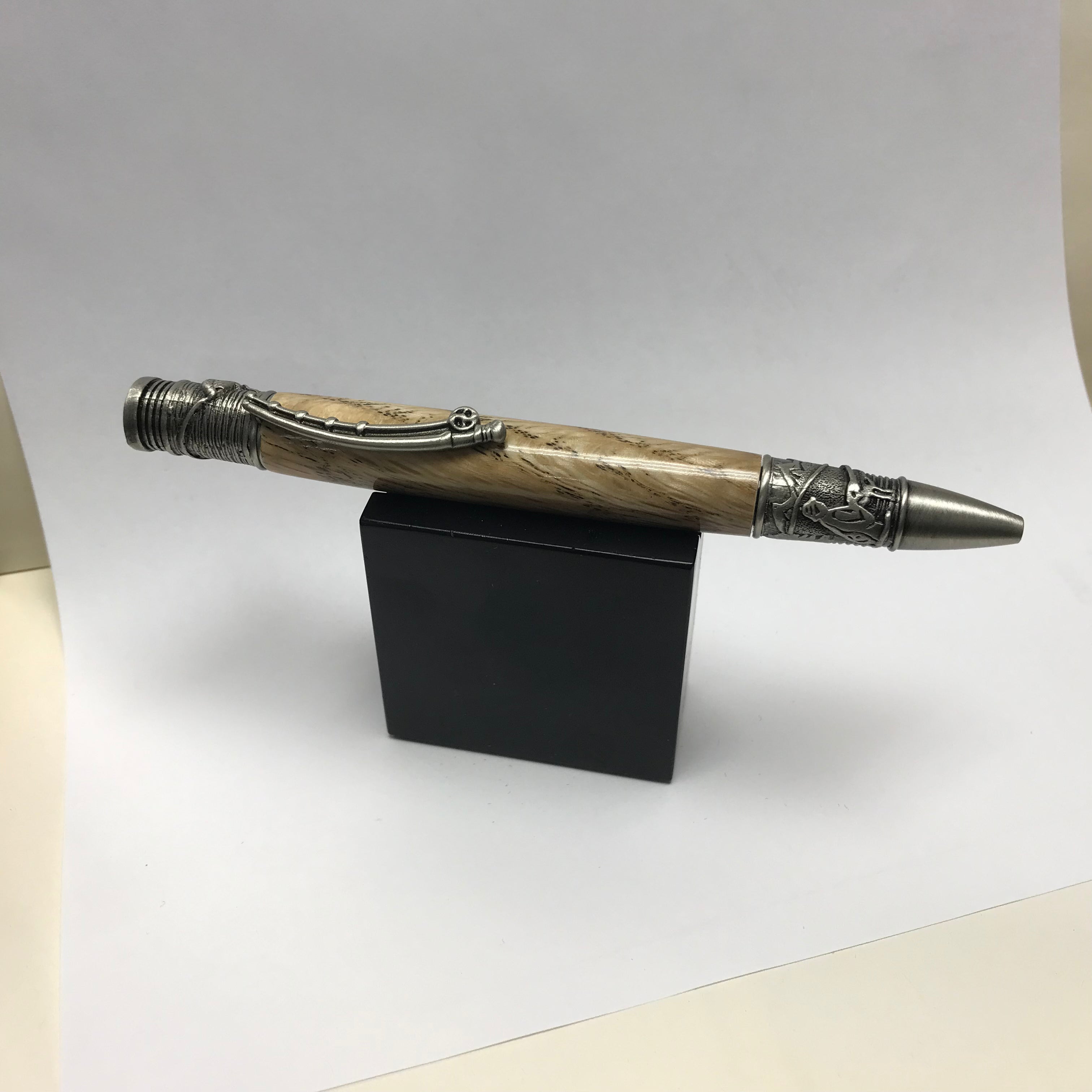 Mark Ashley Fishing Ballpoint Pen - Durable Stainless Steel Fishing Themed Pen for Anglers - Perfect Gift for Fishing Enthusiasts, Outdoor Adventures & Office Use