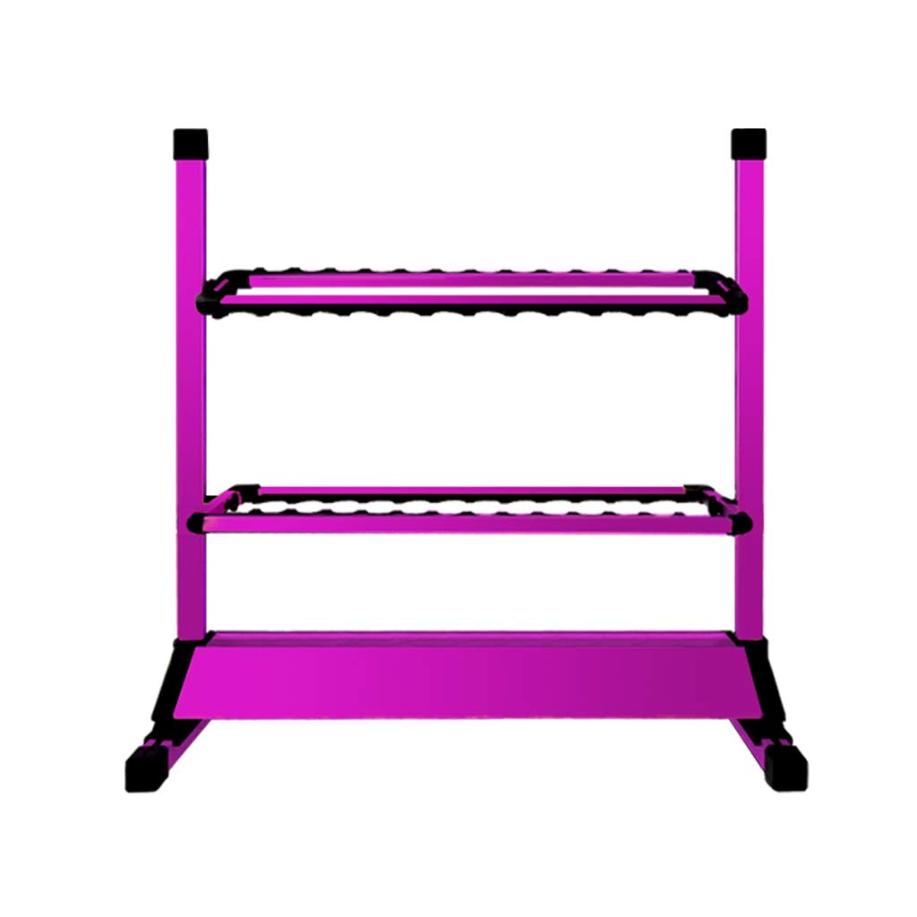 Premium Purple Fishing Rod Storage Rack - Holds 24 Rods & Reels | Wall Mount Fishing Pole Organizer for Garage, Boat, or Home Display | Durable Fishing Gear Holder for Anglers