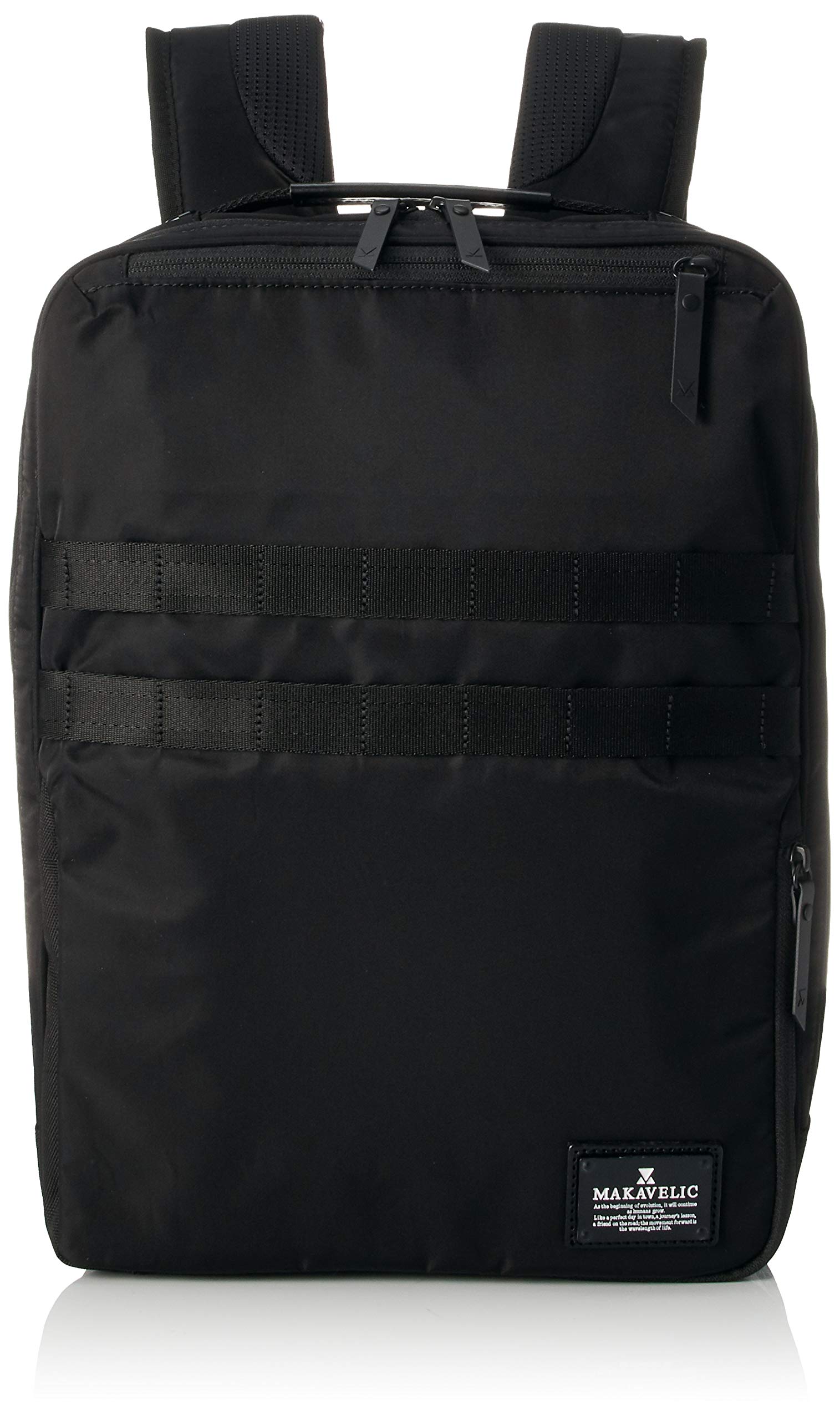 Machiavellik 3120-10102 WISDOM 13-Inch Laptop Backpack - Water-Resistant College School Backpack with USB Charging Port, Black - Perfect for Work, Travel & Daily Commute