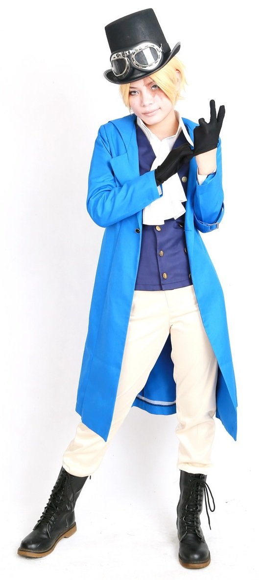 Xcoser Halloween Men's Sabo Cosplay Costume Set - Anime One Piece Hat, Goggles & Full Outfit for Cosplay, Halloween Party & Comic Con Events