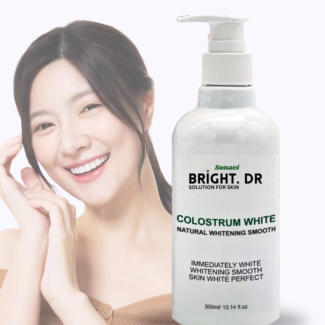 Korean Bright DR Shower Gel - Tan Removal, Dry Skin & Acne Care Body Wash for Soft Smooth Skin (300ml) | Hydrating & Exfoliating for Glowing Skin, Ideal for Post-Sun & Daily Use