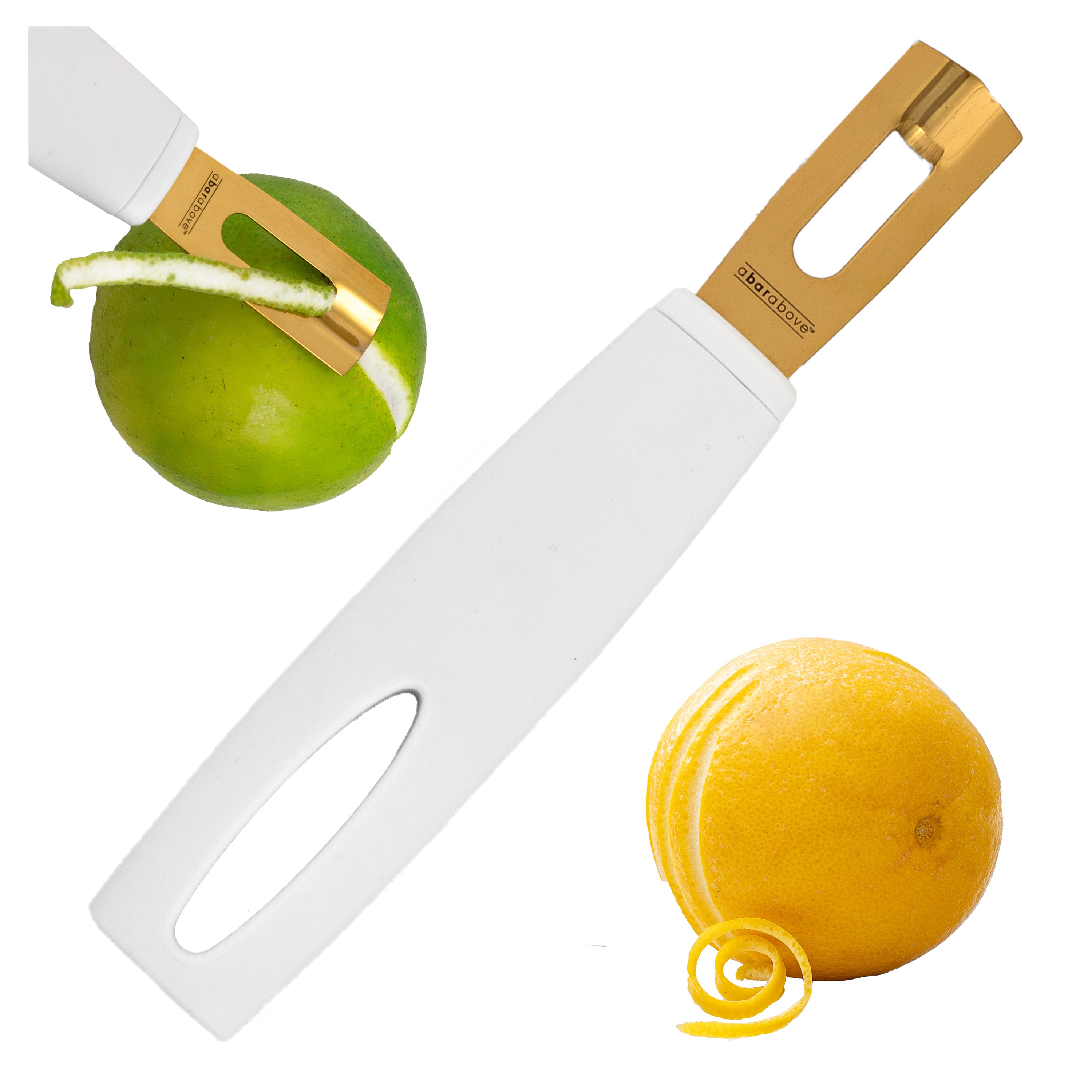 Premium Gold Channel Knife - Professional Bar Tool for Crafting Citrus Twists & Garnishes - Perfect for Cocktails, Bartending & Home Mixology