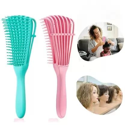 ELITEWAVE Paddle Hair Brush - Detangling Brush for Women & Men | Styling Comb for Curly, Wavy & Thick Hair | Gentle Knot Remover for Daily Hair Care | Perfect for Home, Travel & Salon Use