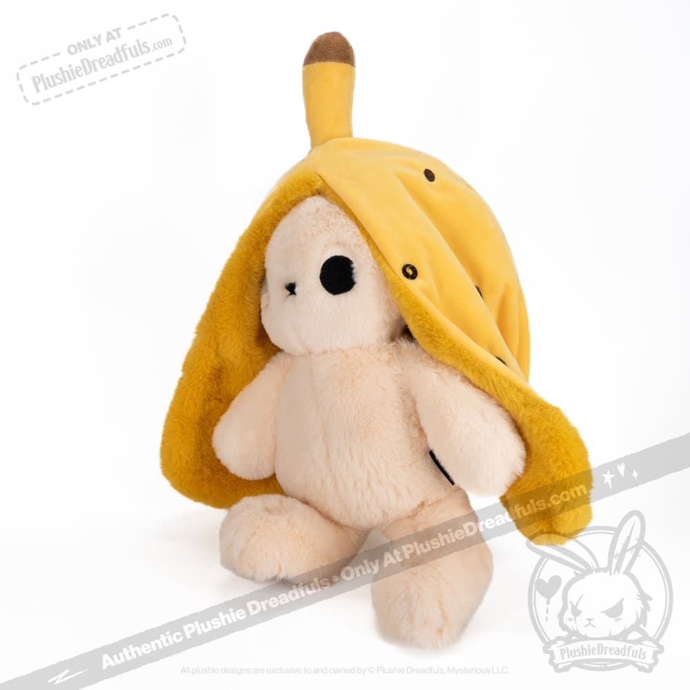 Plushie Dreadfuls Bunana Rabbit Stuffed Animal Toy - Soft Cuddly Bunny Plush for Kids, Collectors & Gift Giving | Perfect for Bedroom Decor, Nursery Comfort & Anxiety Relief