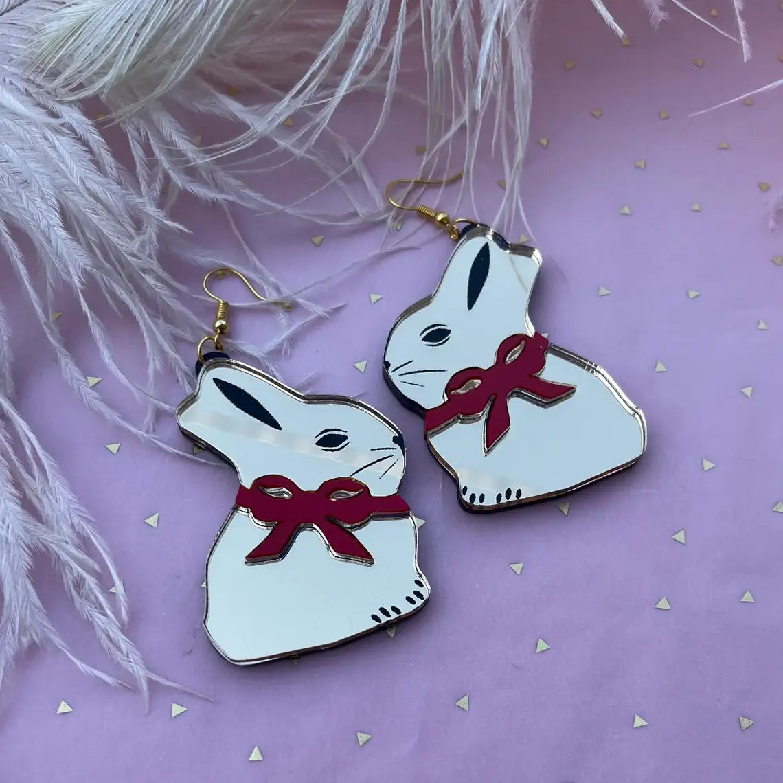 Easter Chocolate Bunny Earrings - Cute Bunny Rabbit Jewelry for Women - Perfect for Easter Gifts, Spring Parties & Holiday Festivities