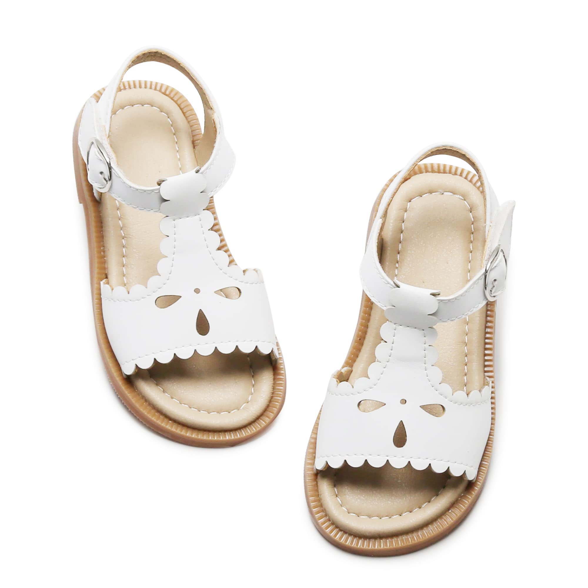 **Kiderence Toddler Girl Sandals - Cute Open Toe Summer Sandals for Little Girls, Comfortable & Breathable for Beach, Park & Outdoor Play**