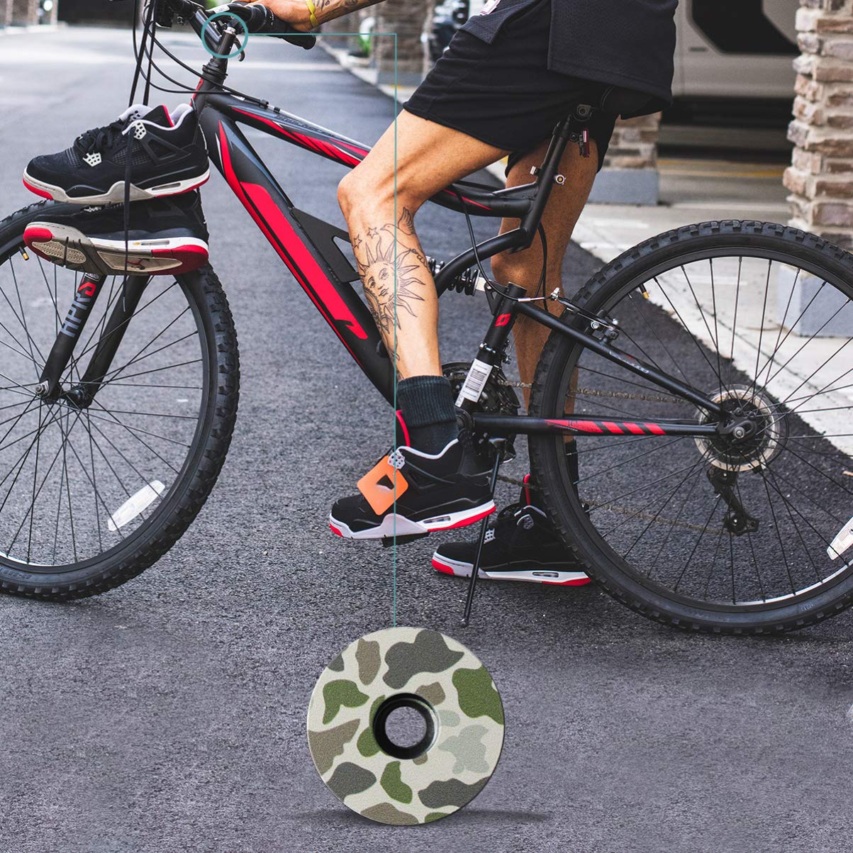 **SEWACC Aluminum Alloy Bicycle Headset Top Cover - MTB & Road Bike Stem Cap for Front Fork - Durable Bike Handlebar Accessories for Smooth Rides**    *(Perfect for Mountain Biking, Road Cycling, and Commuting - Enhances Bike Performance & Style)*