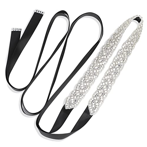 01-silver, Black Organza