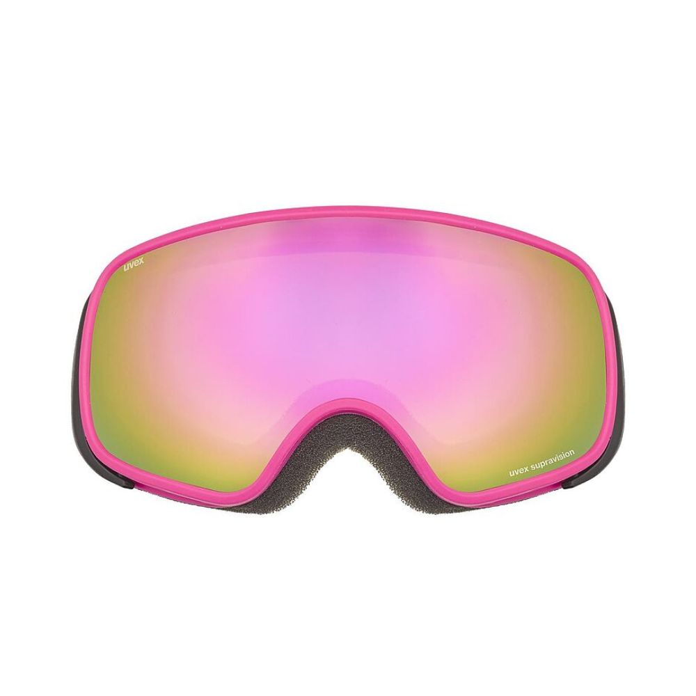 Uvex Scribble FM Kids Pink Ski Goggles for Boys & Girls Ages 5+ - Anti-Fog, UV Protection for Snowboarding & Winter Sports