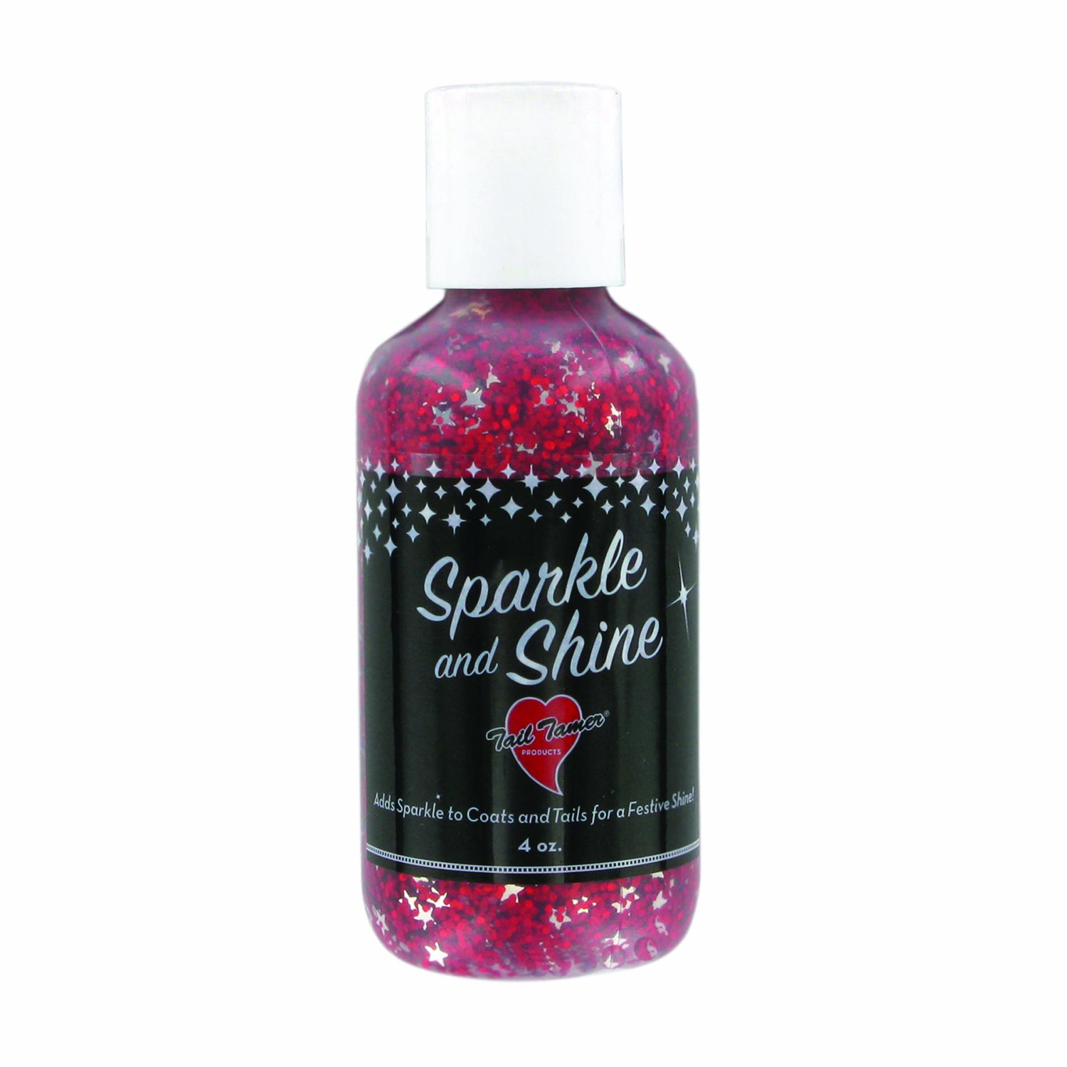Tail Tamers SPARKLE-RED Sparkle and Shine Gel for Horses - Red Horse Mane & Tail Glitter Gel for Show, Competition & Grooming - Adds Shine & Vibrant Color to Equine Hair