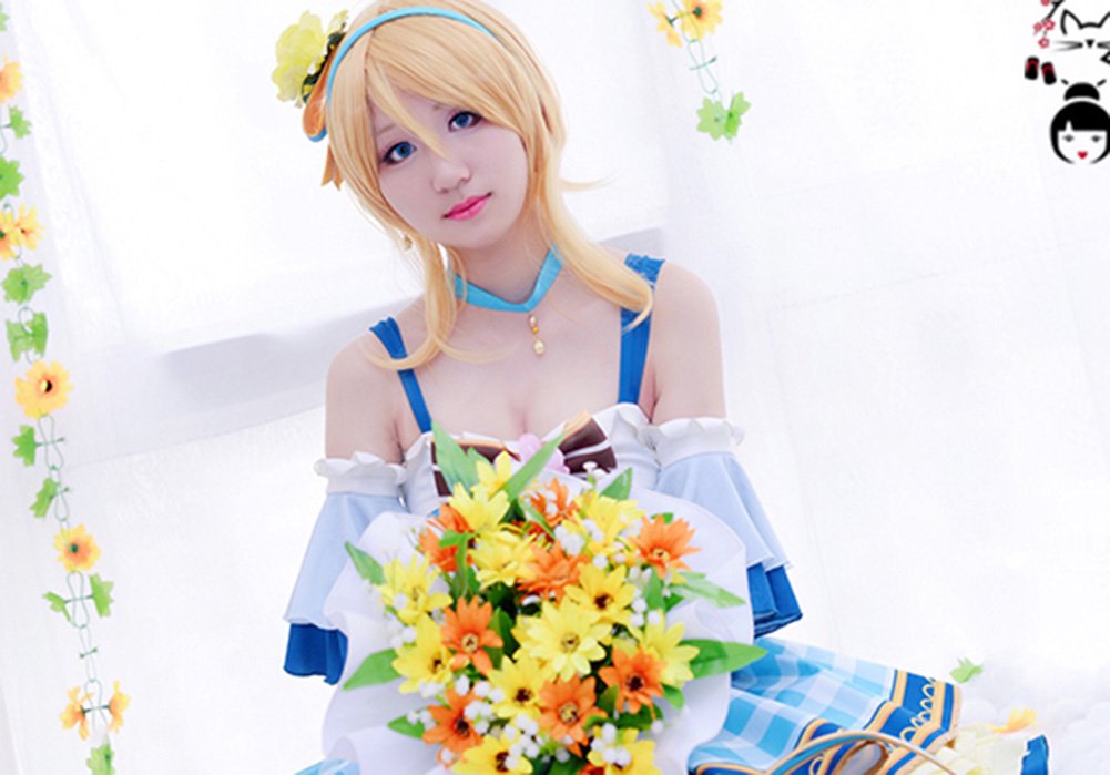 ROLECOS Girls Flower Bouquet Cosplay Costume - Japanese Anime Lolita Dress for Cosplay, Halloween & Party Outfits