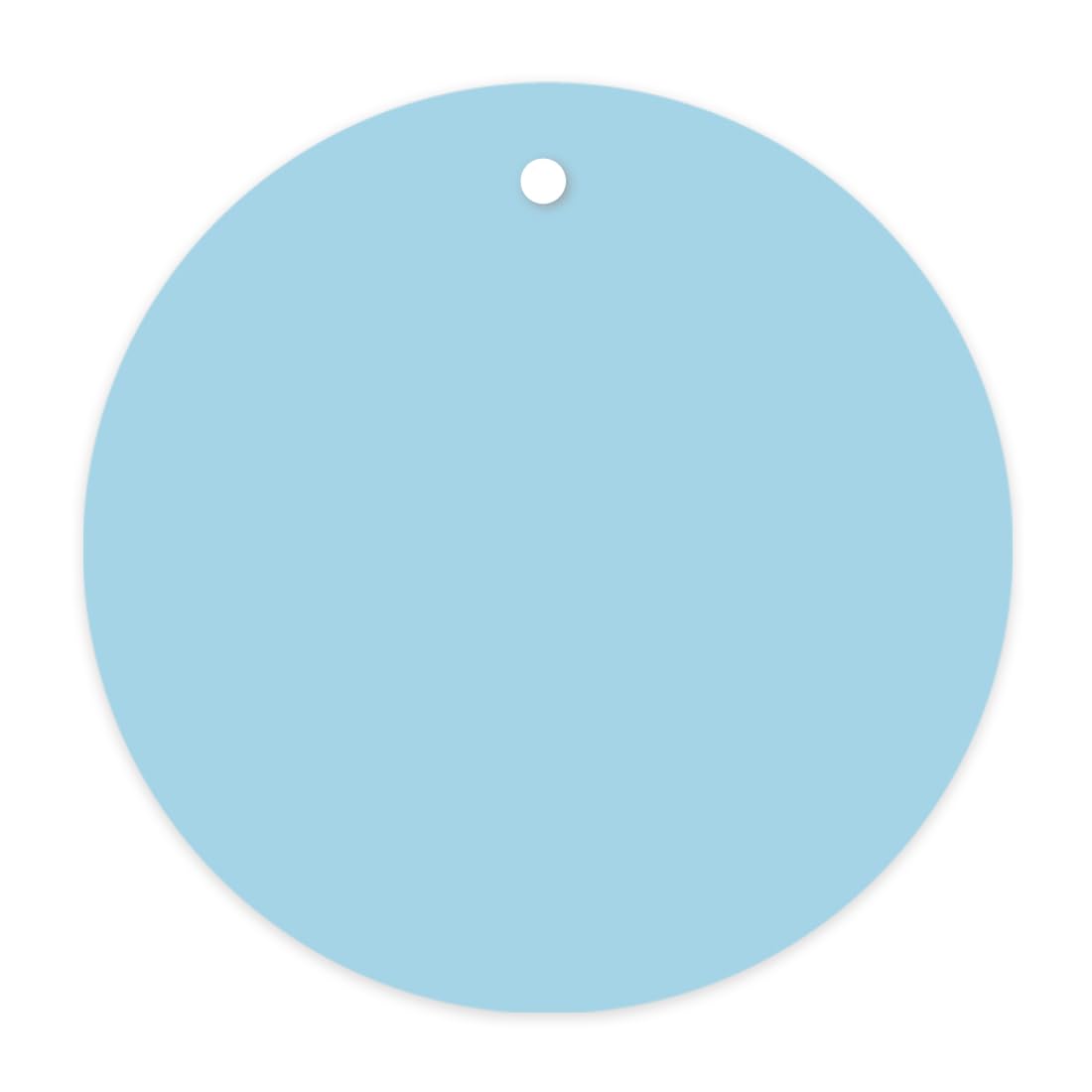 Andaz Press Blank Circle Gift Tags - 24-Pack Baby Blue Labels for Handmade Cards, Wedding Favors & Party Decorations