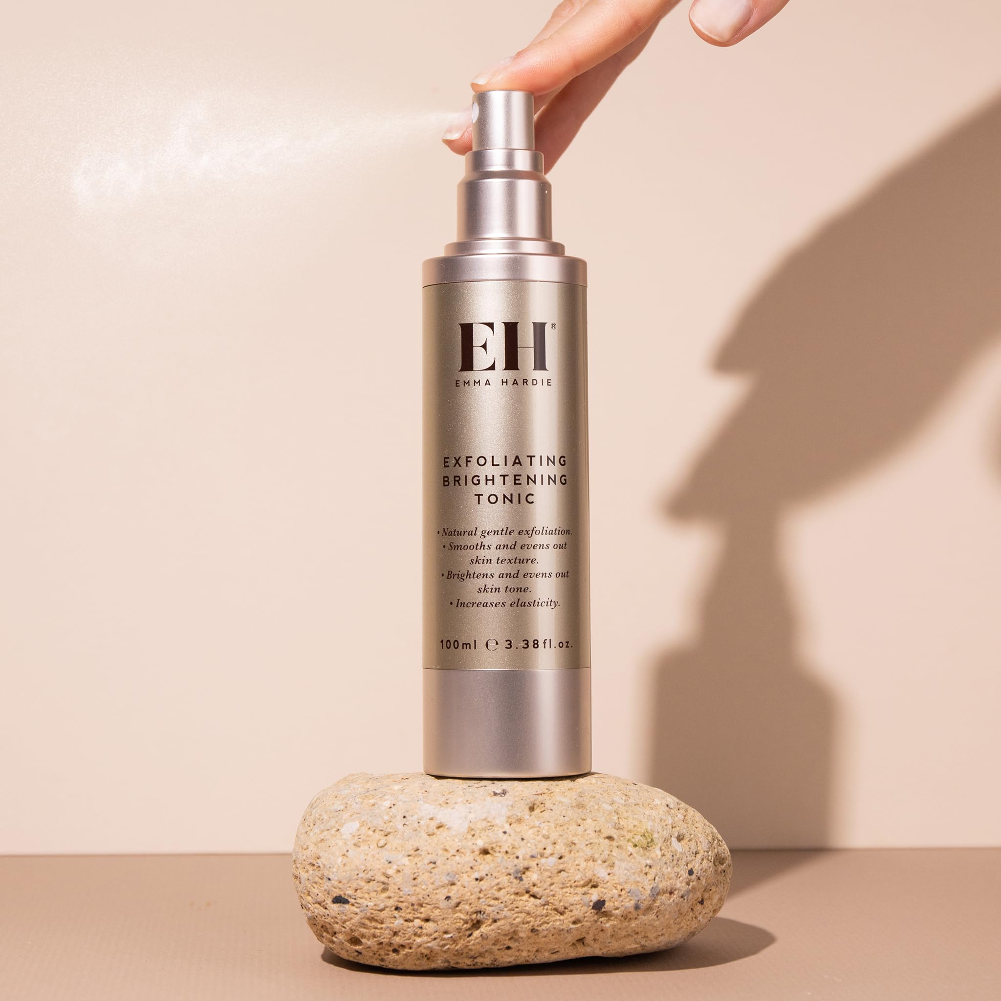 Emma Hardie 100ml Exfoliating Brightening Tonic with AHA & BHA - Anti-Aging Face Toner for Sensitive Skin, Reduces Wrinkles & Boosts Elasticity, Vegan & Cruelty Free - Perfect for Daily Skincare Routine & Post-Cleansing Treatment