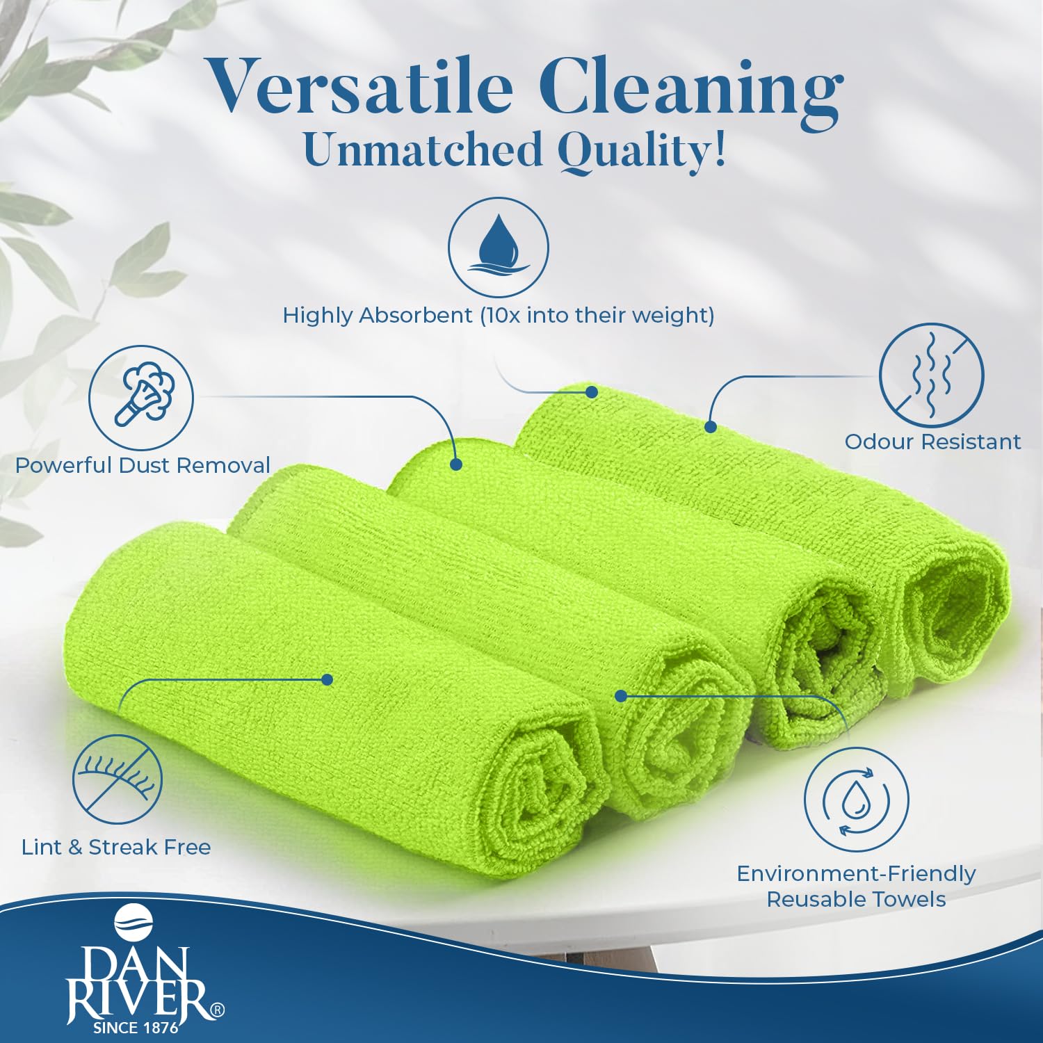 Premium 24-Pack Microfiber Cleaning Cloths (12