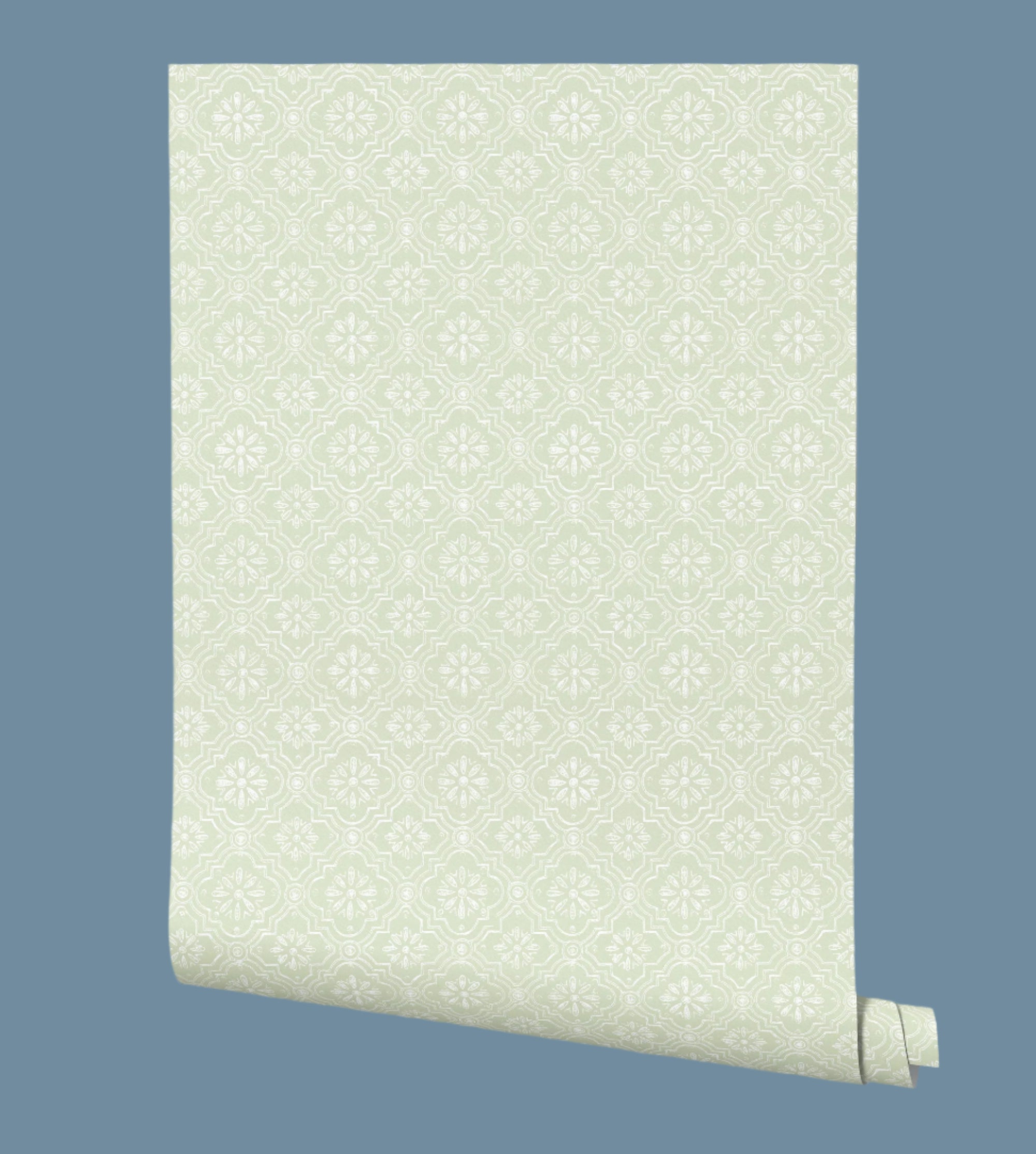 Daphne Wallpaper - Soft Green Peel and Stick Removable Wallpaper for Home Decor | Perfect for Bedroom, Living Room & Nursery