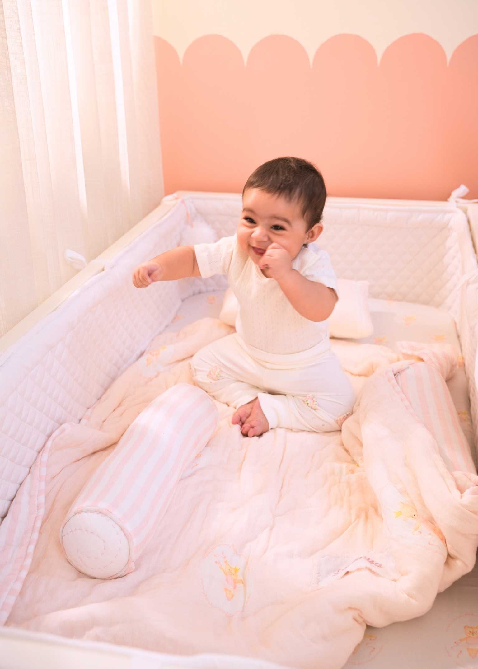 Prima Ballerina Bear Complete Cot Bedding Set with Bumper - Soft Nursery Crib Bedding for Baby Girls | Perfect for Nurseries, Baby Showers & Newborn Gifts
