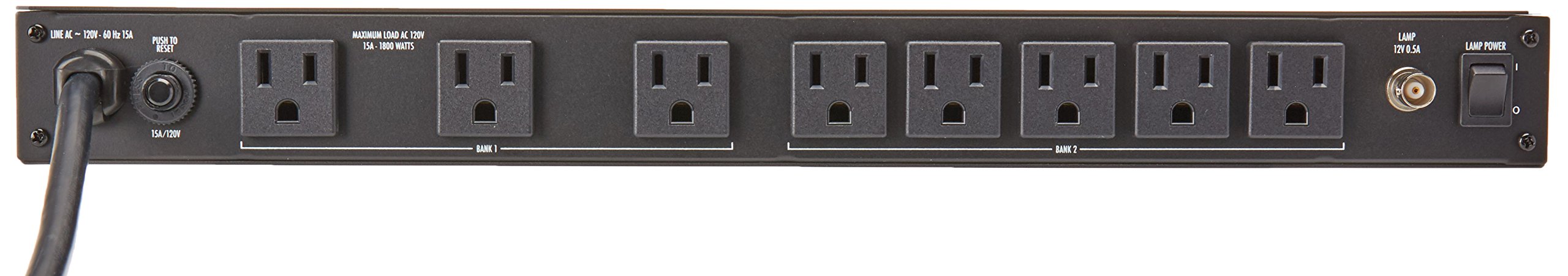 Furman PL-8C 15 Amp Power Conditioner with SMP, EVS & LiFT Technology - 9 Outlets, LED Lights, Isolated Banks for Home Theater & Studio Equipment Protection