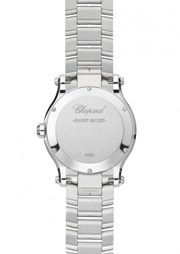Chopard Happy Sport Ladies Watch - Stainless Steel & Diamond Accent - Elegant Women's Timepiece for Work, Parties & Special Occasions