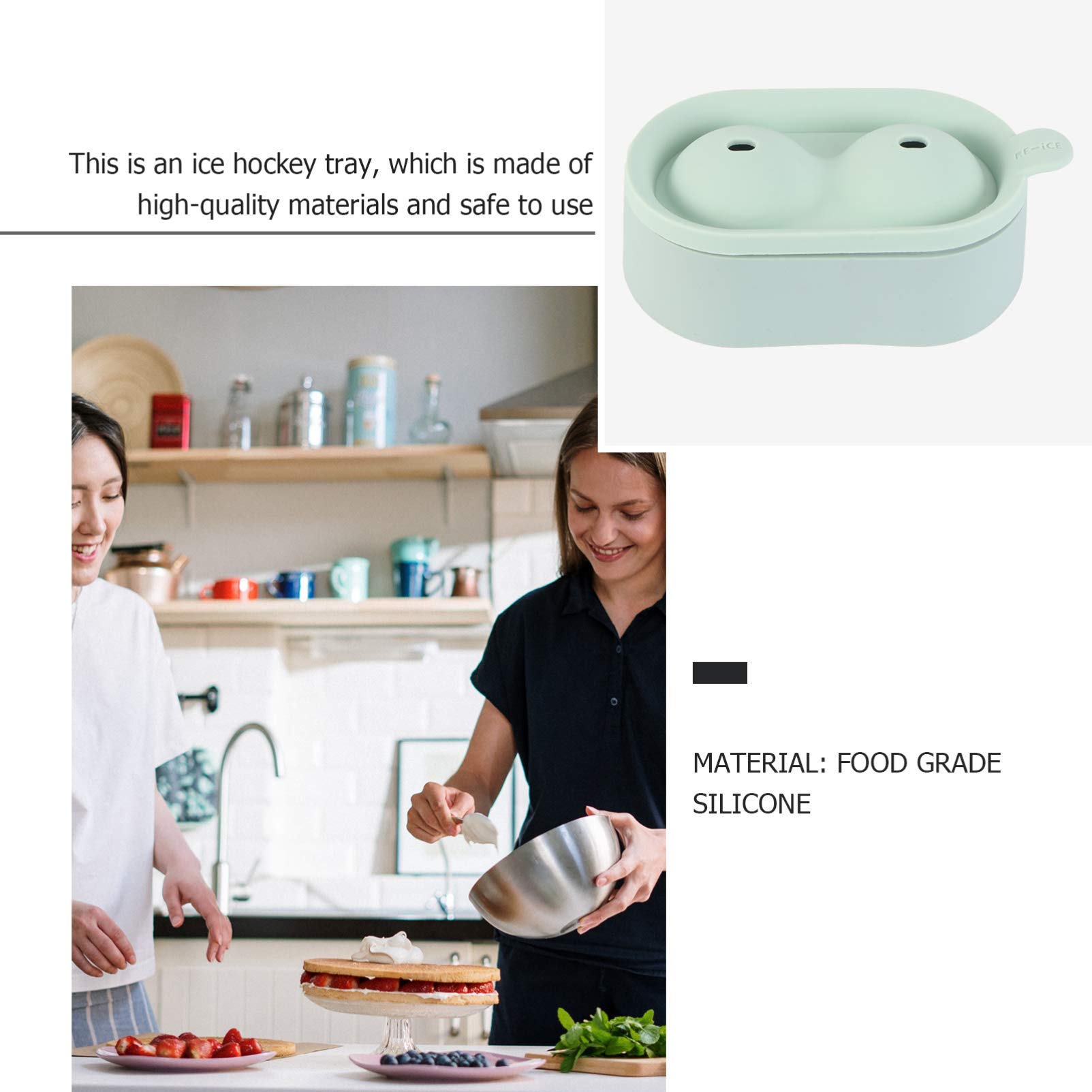 Cabilock 1pc 5cm Silicone Ice Tray - Round Ice Spheres for Cocktails & Whiskey - Food Grade Silicone Ice Maker Mold - Perfect for Home Bars, Parties & Beverage Presentation