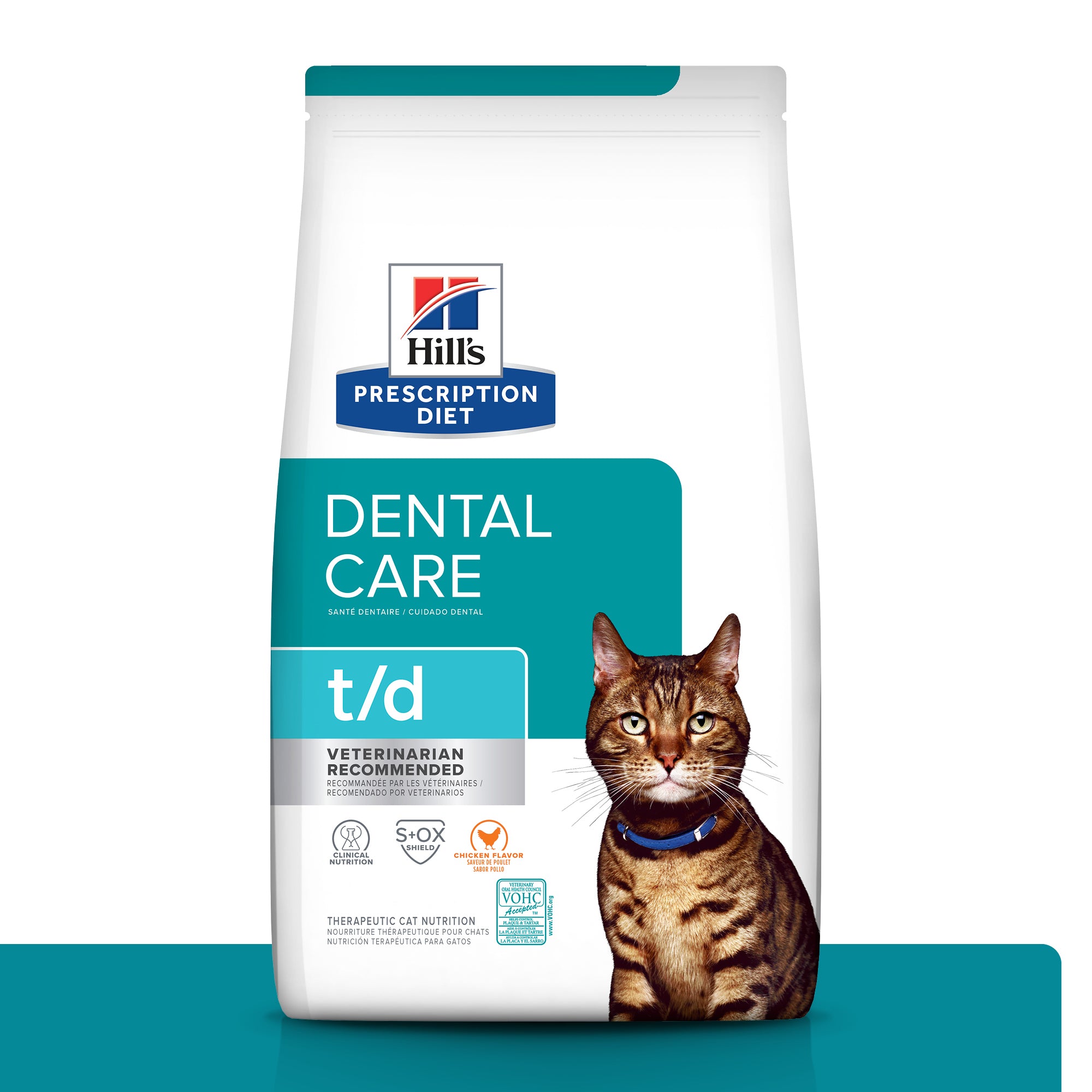 Hill's Science Diet Feline T/D Dental Cat Food - Supports Oral Health & Tartar Control for Cats - Perfect for Daily Dental Care & Healthy Teeth