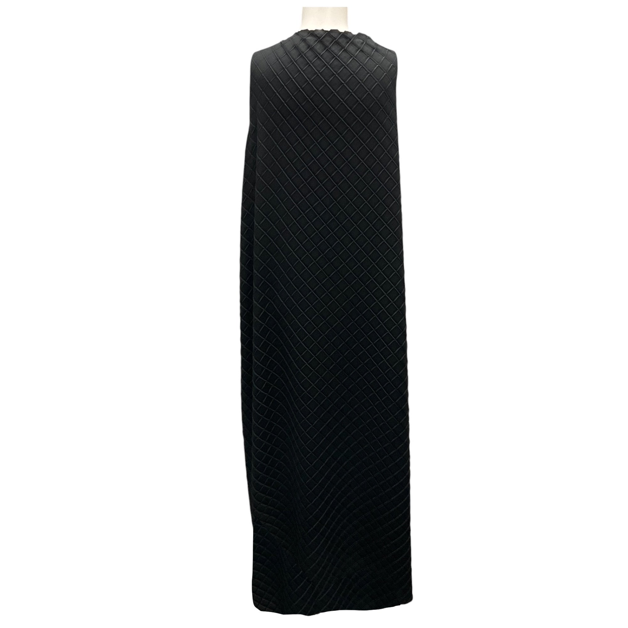 Lafayette 148 New York Women's Black Sleeveless Textured Maxi Dress - Elegant Evening Gown for Weddings, Parties & Special Occasions