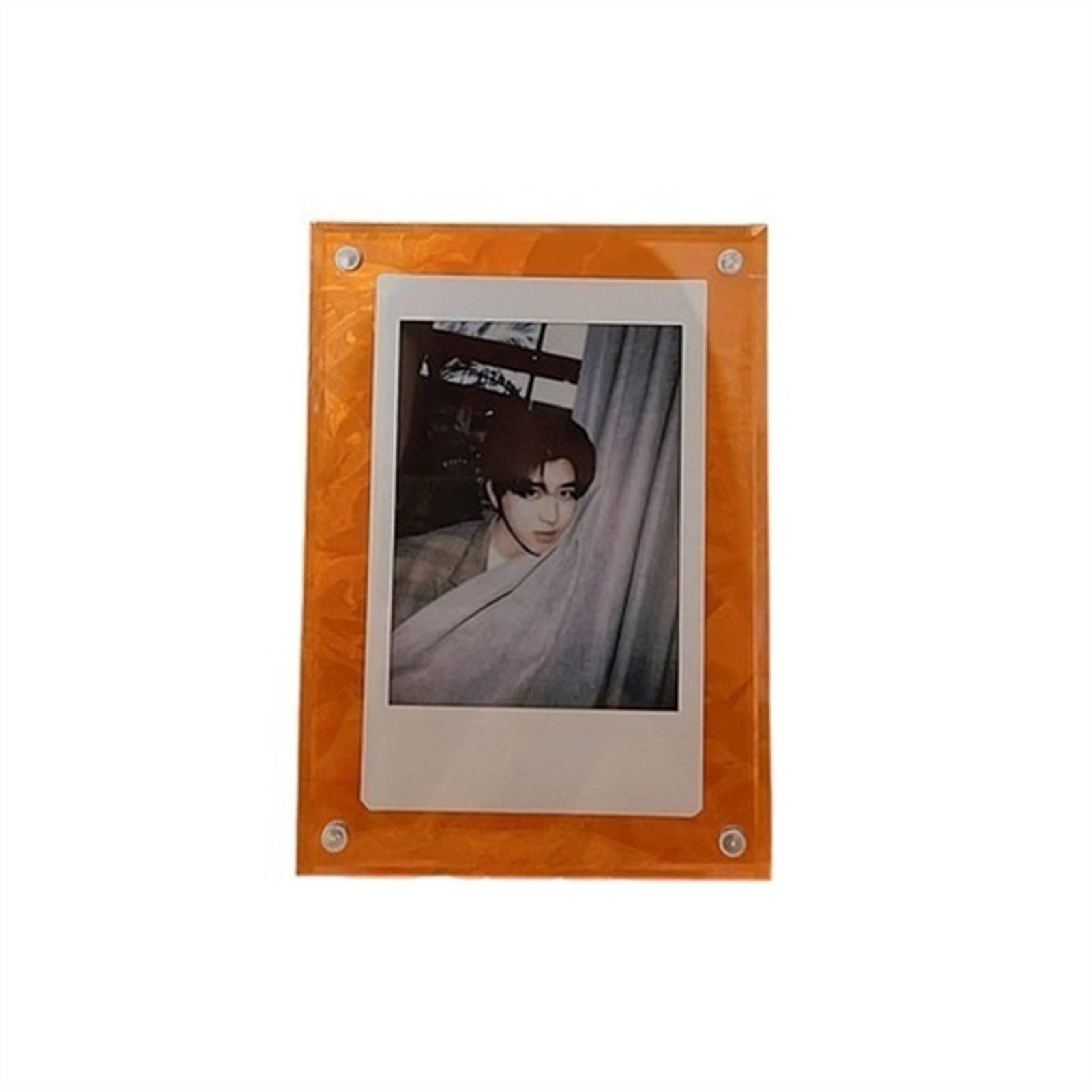 8mm Thick Acrylic Photo Frame - Transparent Frameless Magnetic e-Album Display with Gift Box - Perfect for Desktop Decor, Home Display & Gifting | Ideal for Weddings, Anniversaries & Office Decorations