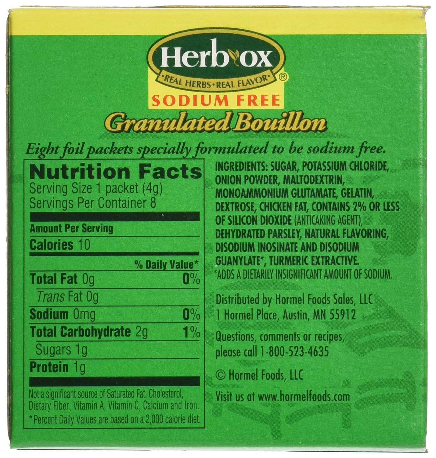 Herb-Ox Chicken Bouillon Cubes - Instant Broth & Seasoning Mix - 8 Count (1.2 oz Each) - Perfect for Soups, Stews, Gravy & Cooking - Gluten Free & Low Sodium