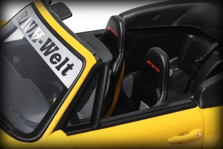 GT Spirit 1:18 Scale Porsche RWB Nohra 2023 Diecast Model Car - Yellow Limited Edition Collectible for Display & Racing Enthusiasts